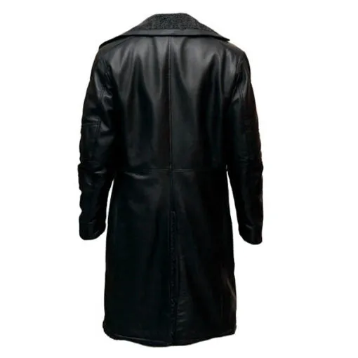 RW Authentic SheepSkin Blade Runner 2014 Black Leather Long Coat