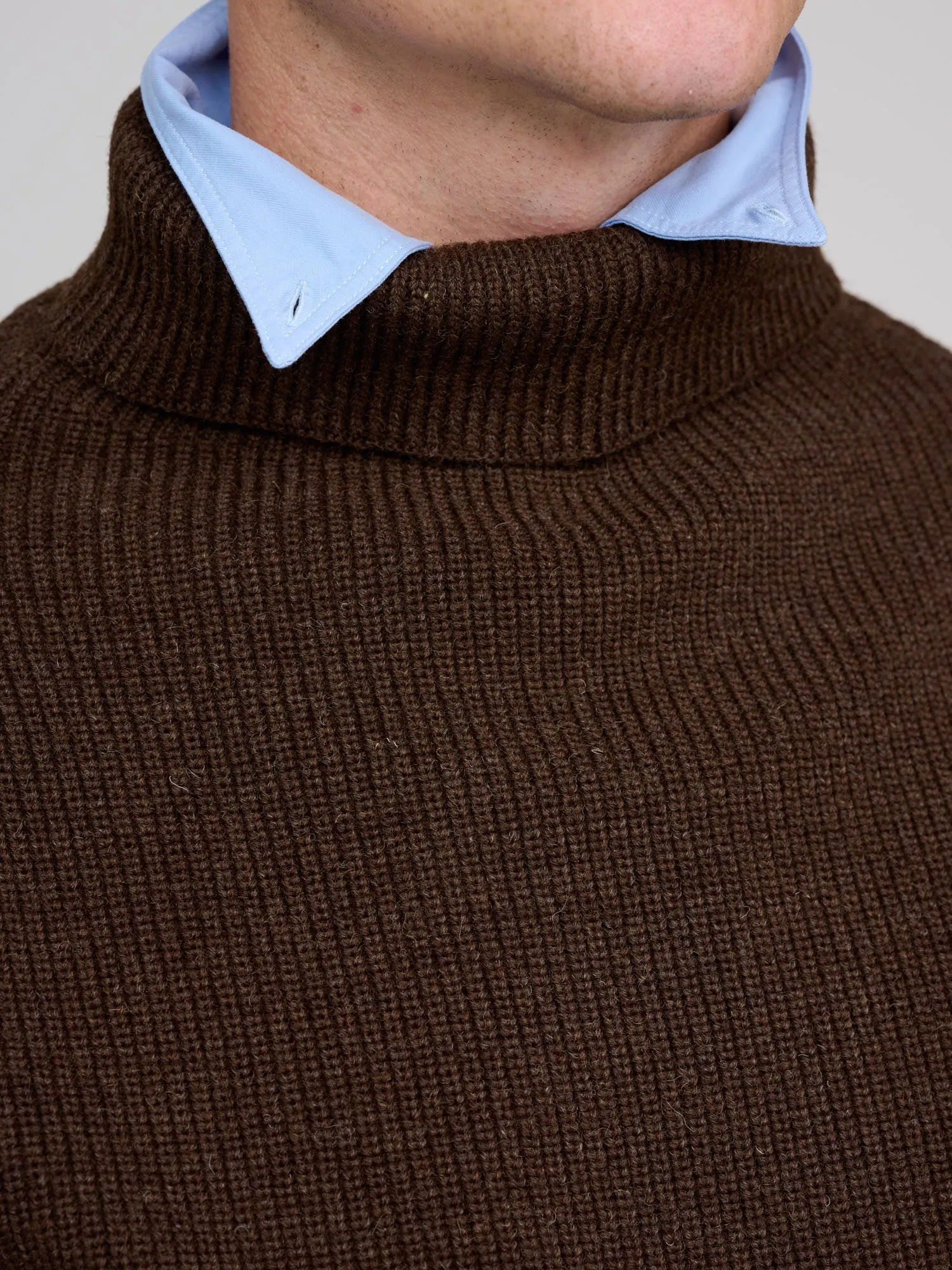 Sailor Turtleneck, Natural Brown