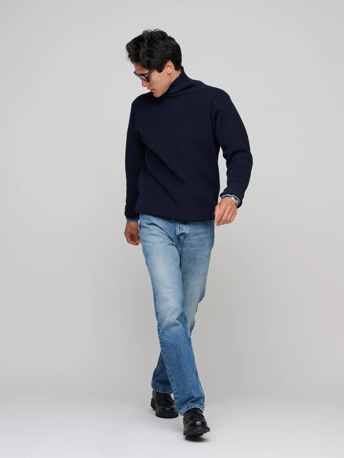 Sailor Turtleneck, Navy Blue