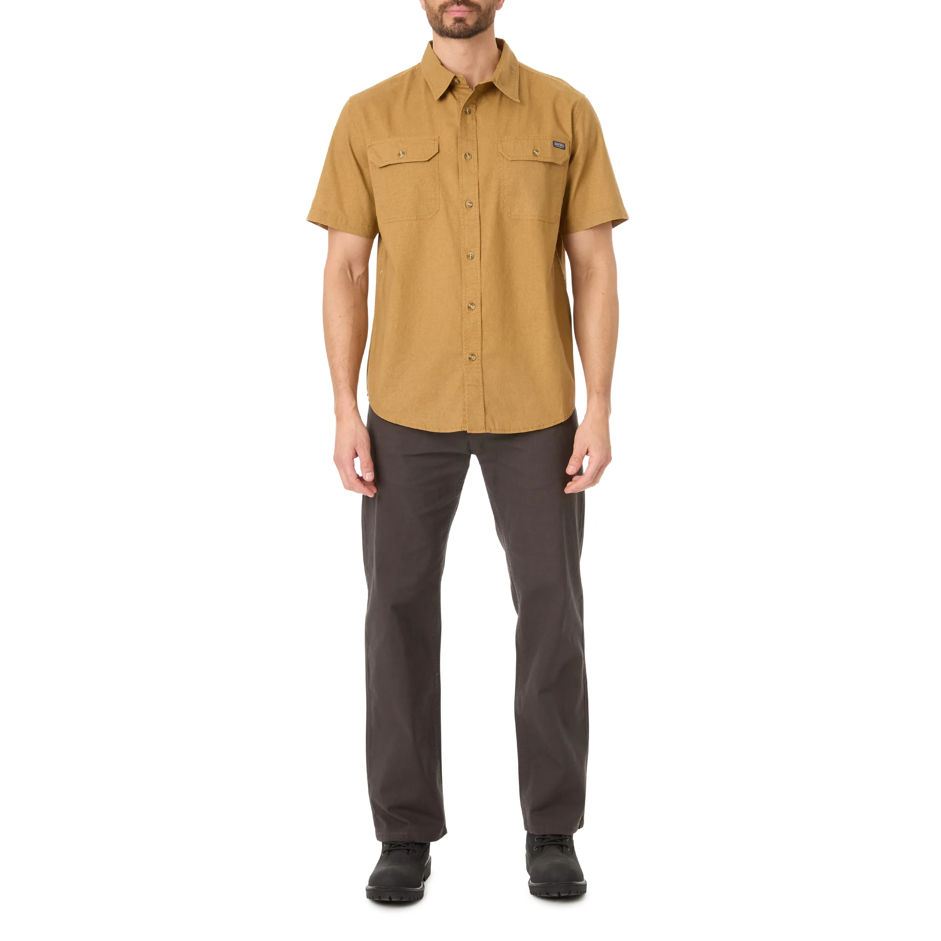 SANDWASHED SHORT SLEEVE WORK SHIRT