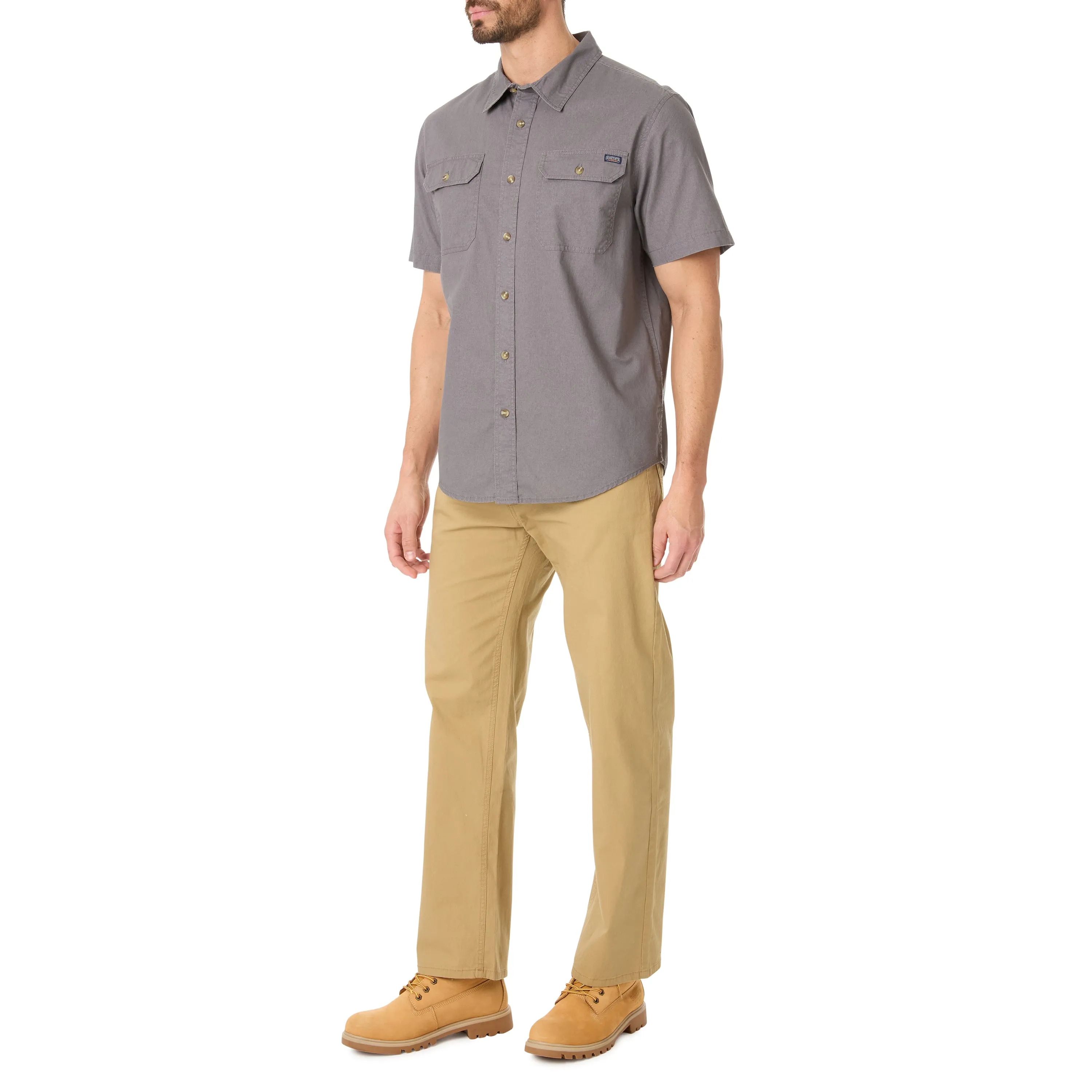 SANDWASHED SHORT SLEEVE WORK SHIRT