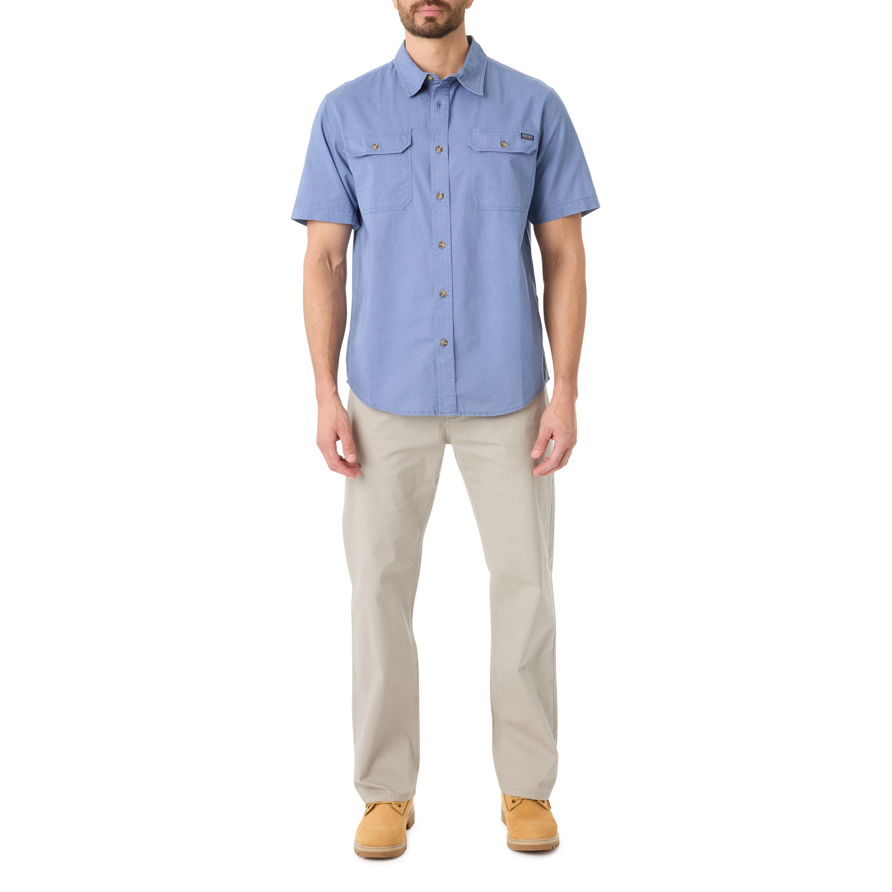 SANDWASHED SHORT SLEEVE WORK SHIRT