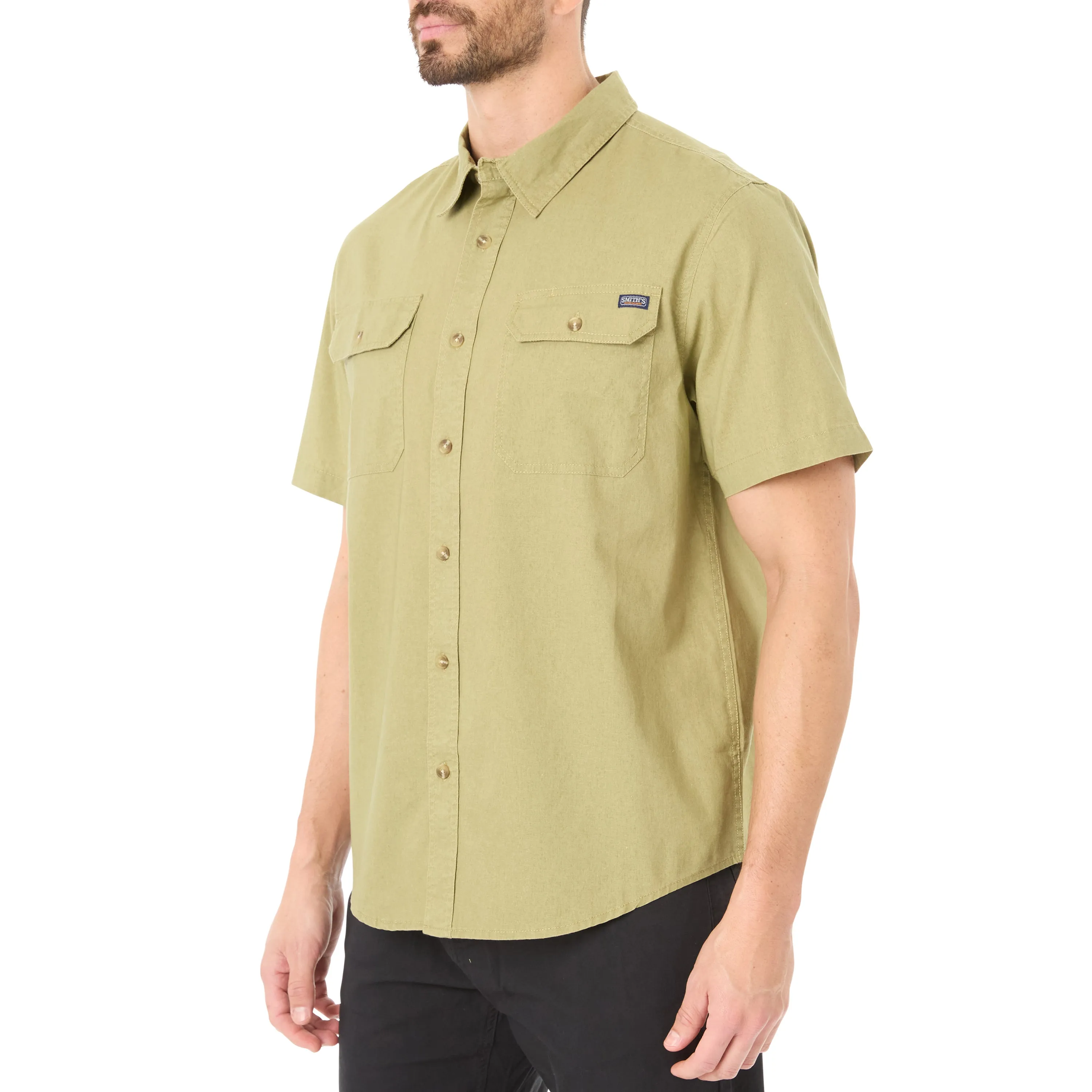 SANDWASHED SHORT SLEEVE WORK SHIRT