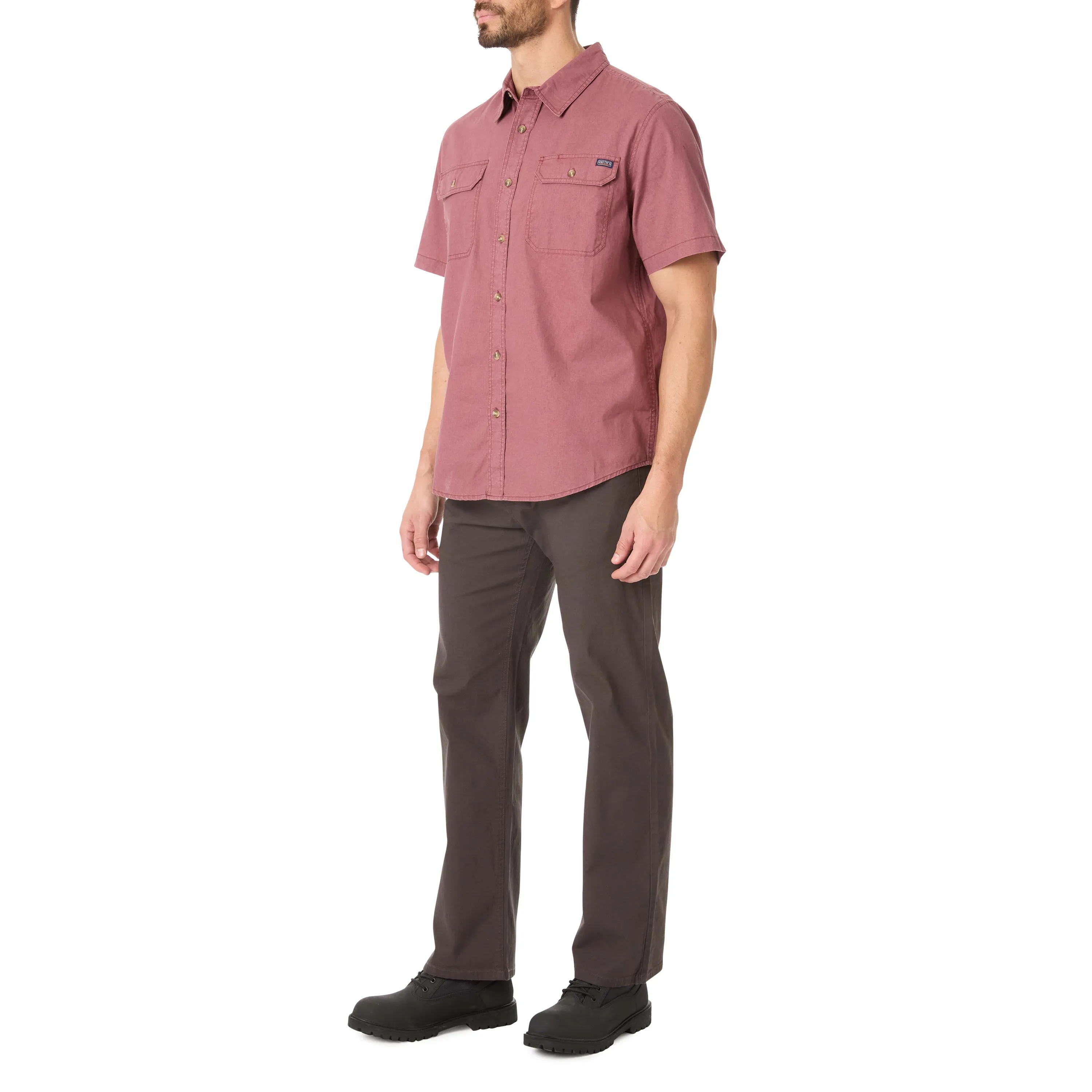 SANDWASHED SHORT SLEEVE WORK SHIRT