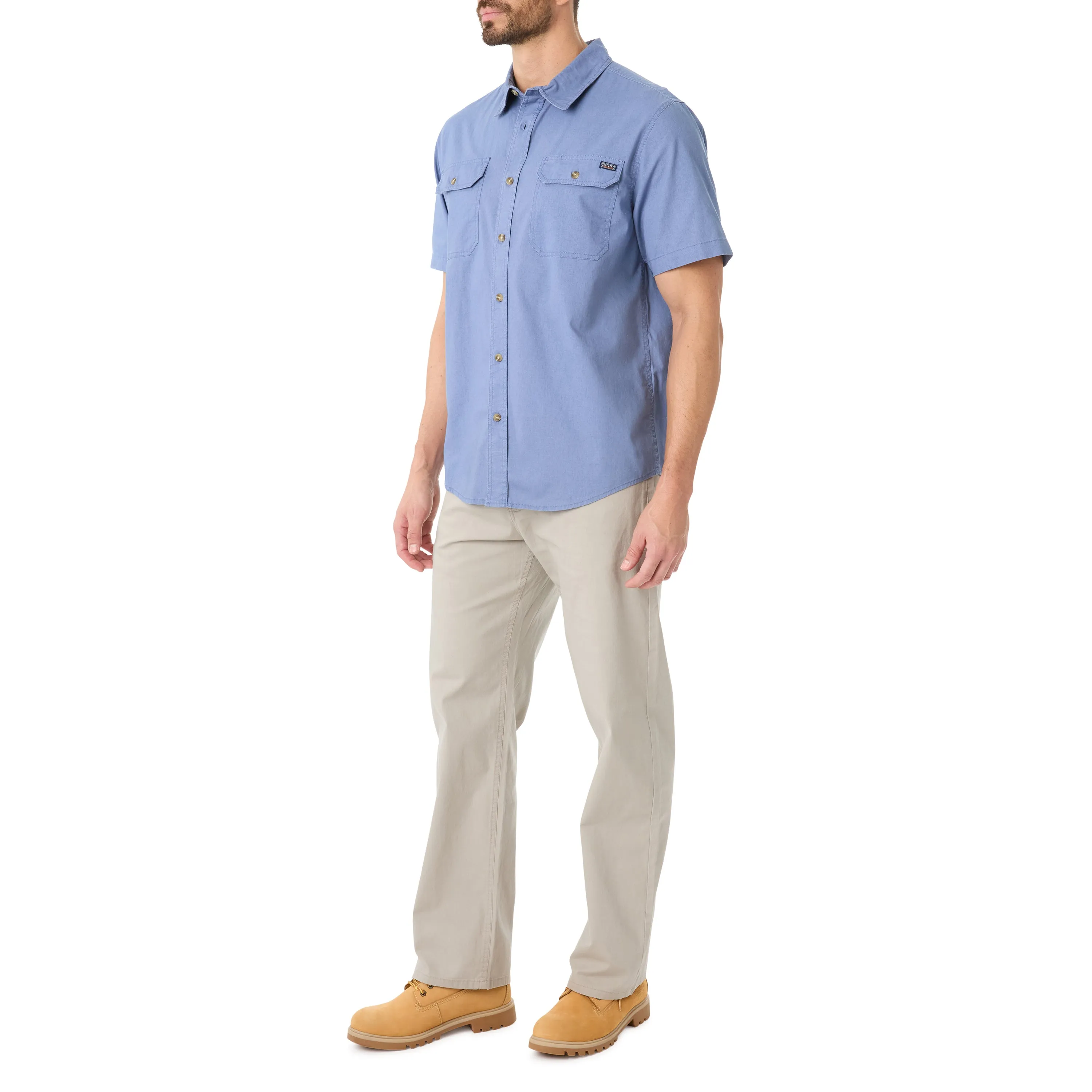 SANDWASHED SHORT SLEEVE WORK SHIRT