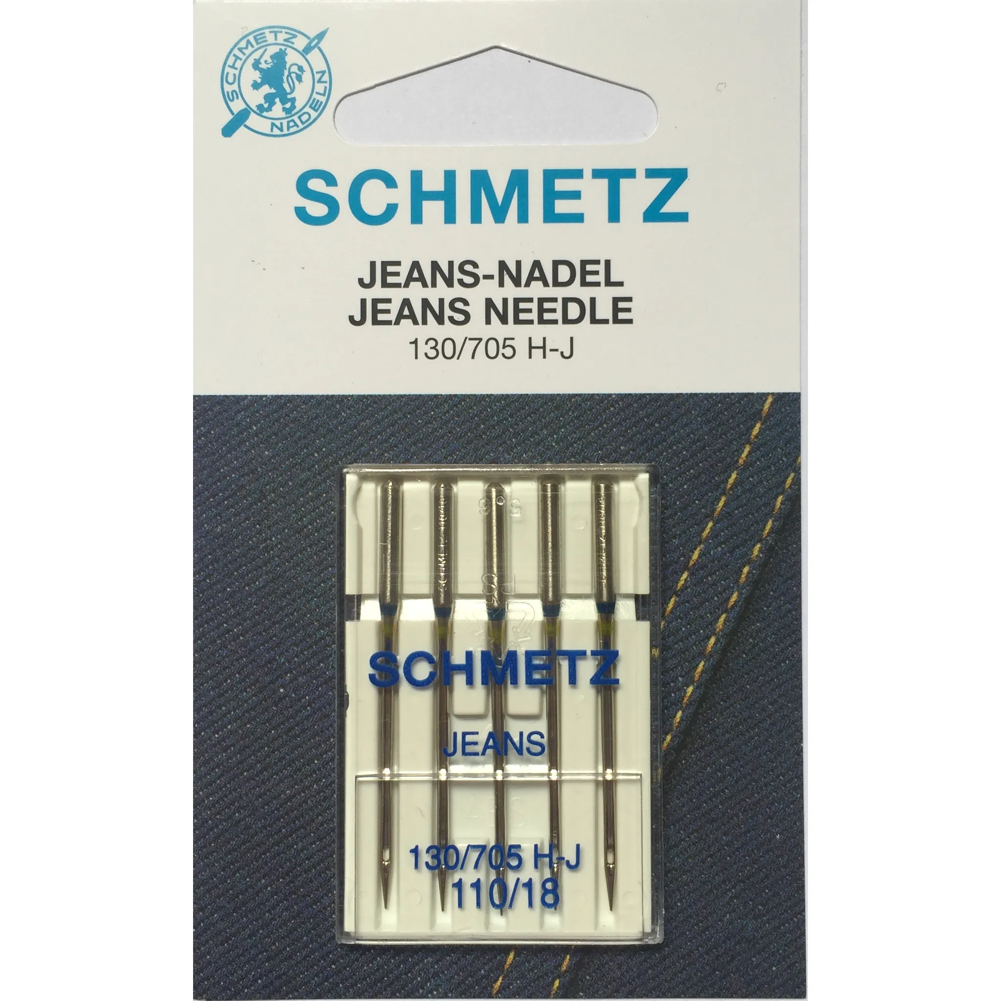 Schmetz Jeans Denim Canvas Needles 130/705 H-J