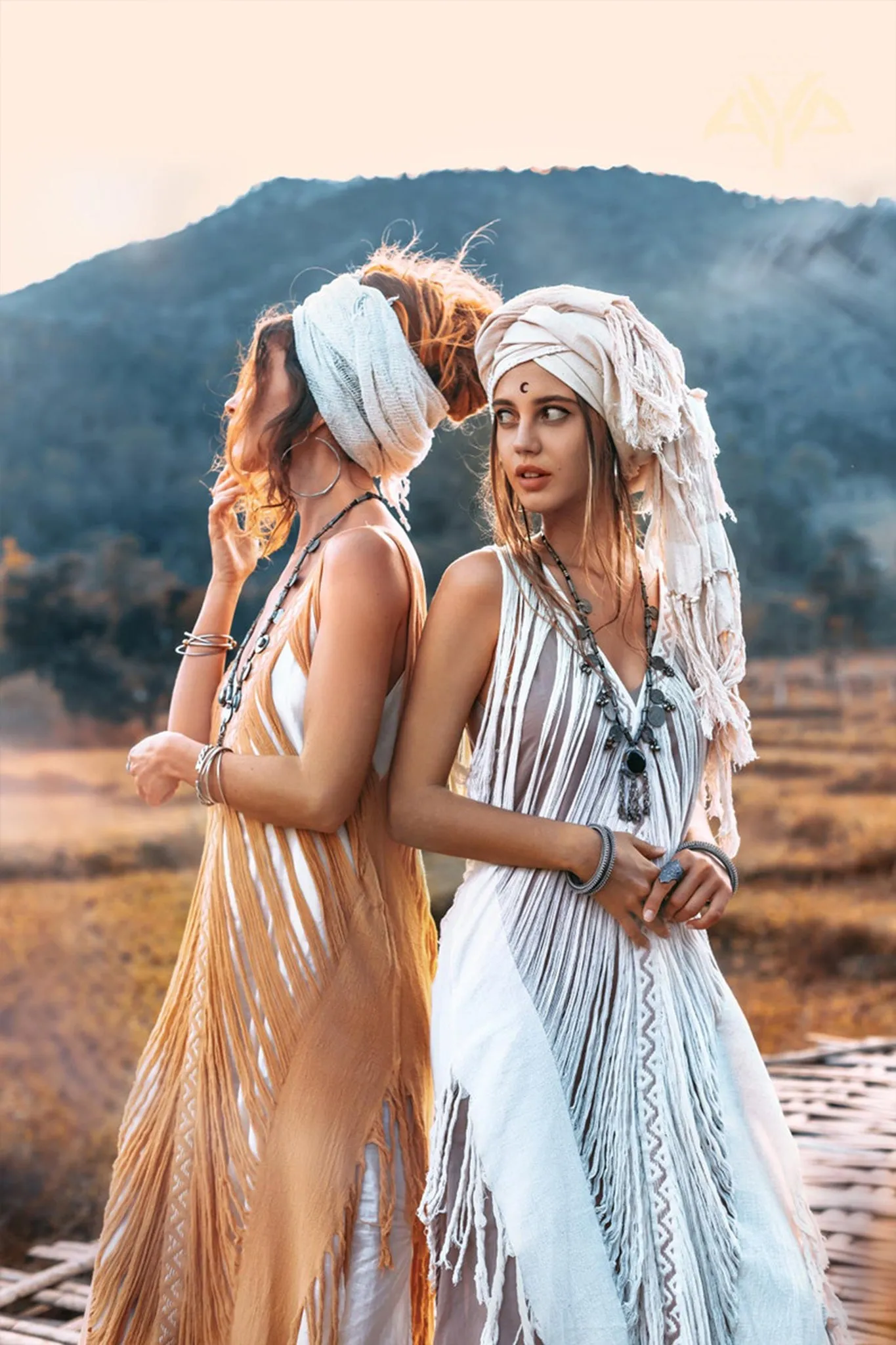 See Through Dress • Long Maxi Dress • Tribal Raw Cotton Cover-up