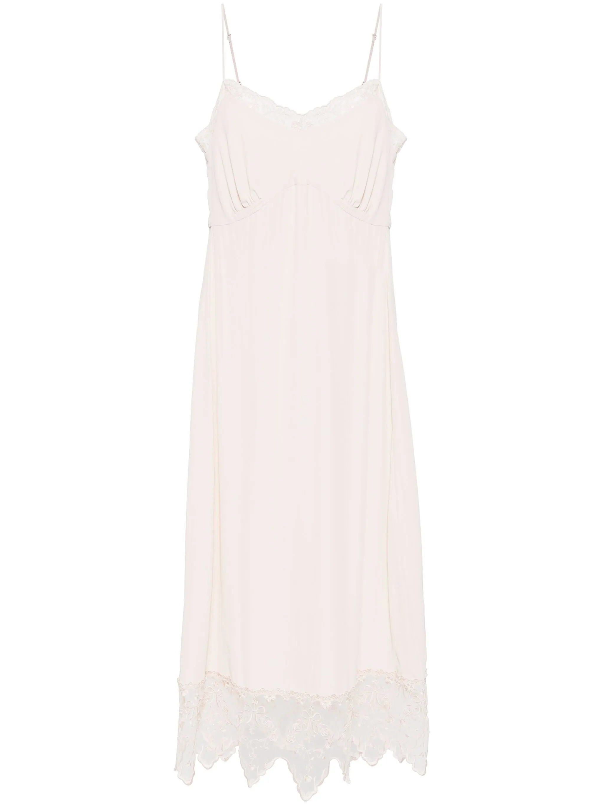 Slip Dress With Lace Trim