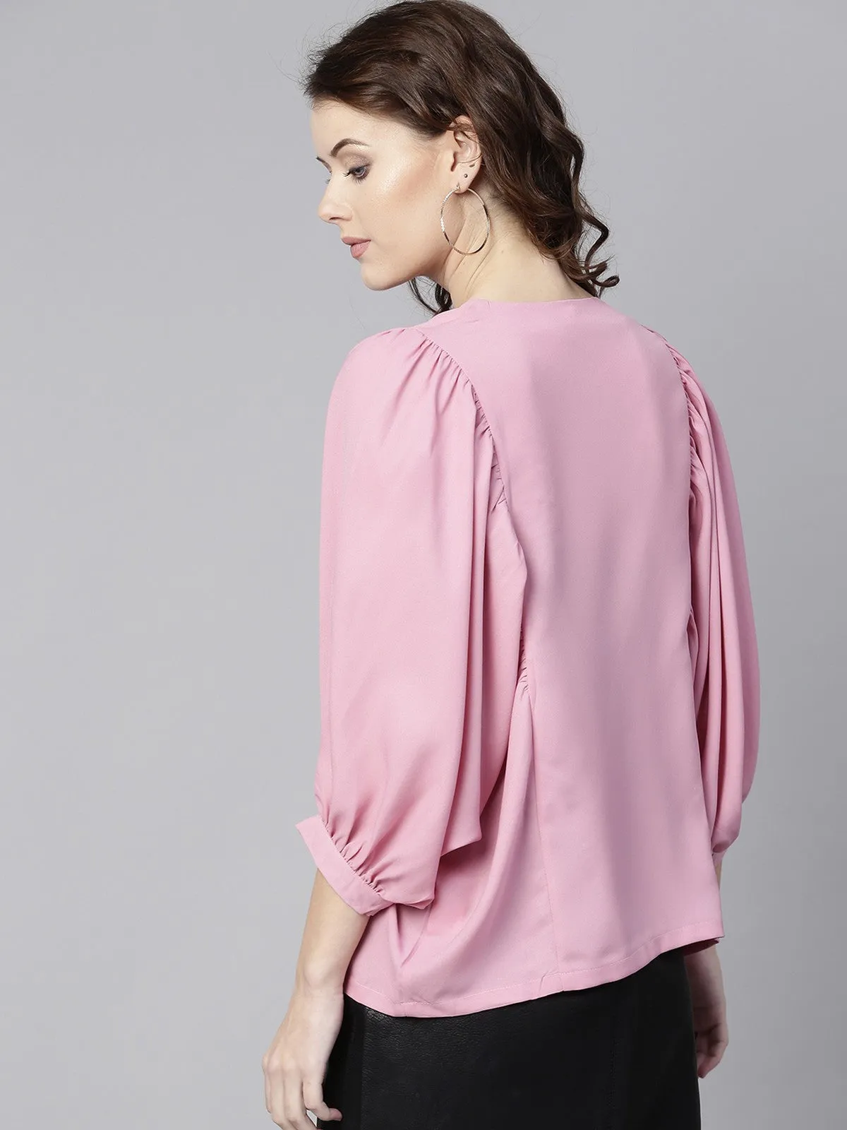 Solid Flared Cape Top