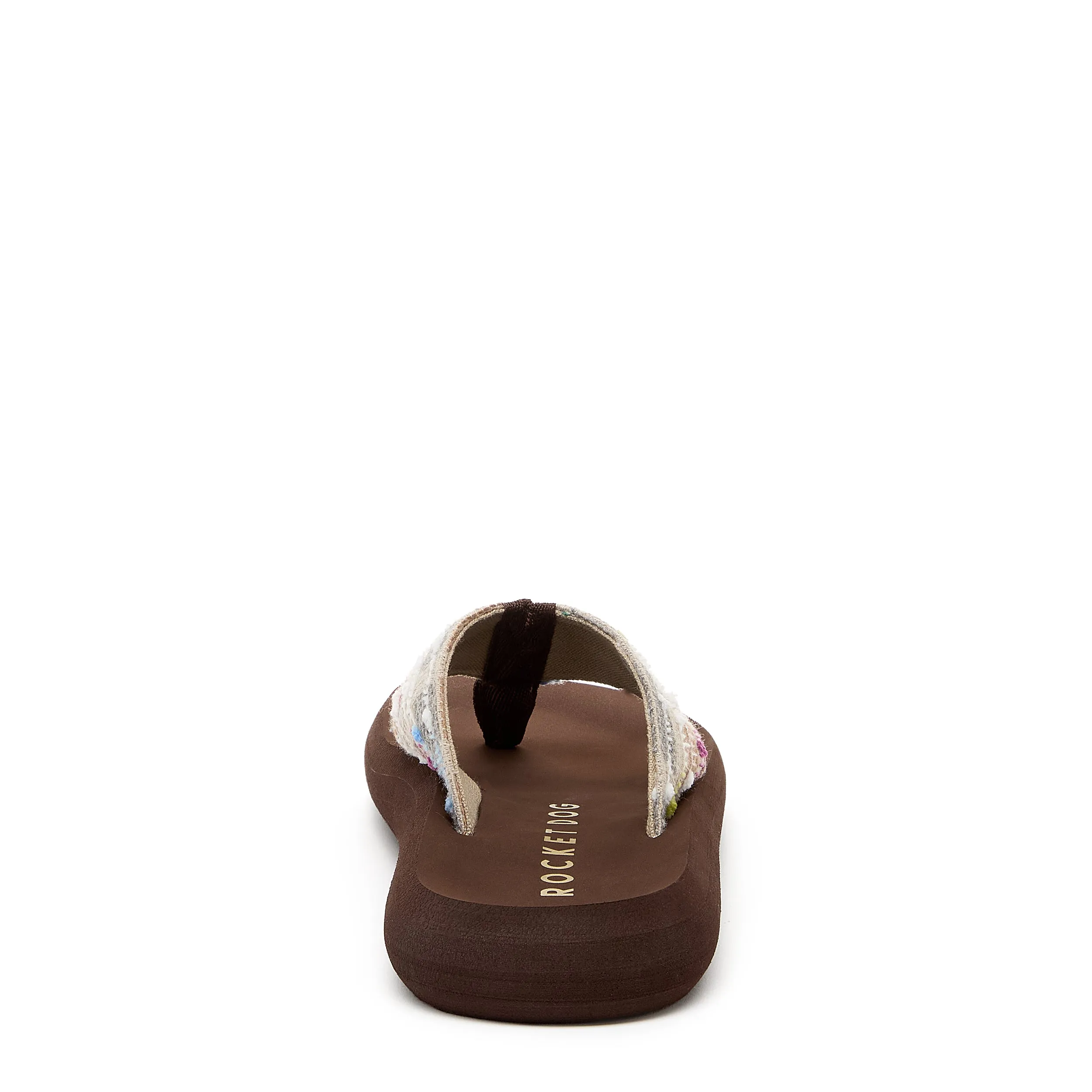 Spotlight Brown Multi Woven Flip Flop