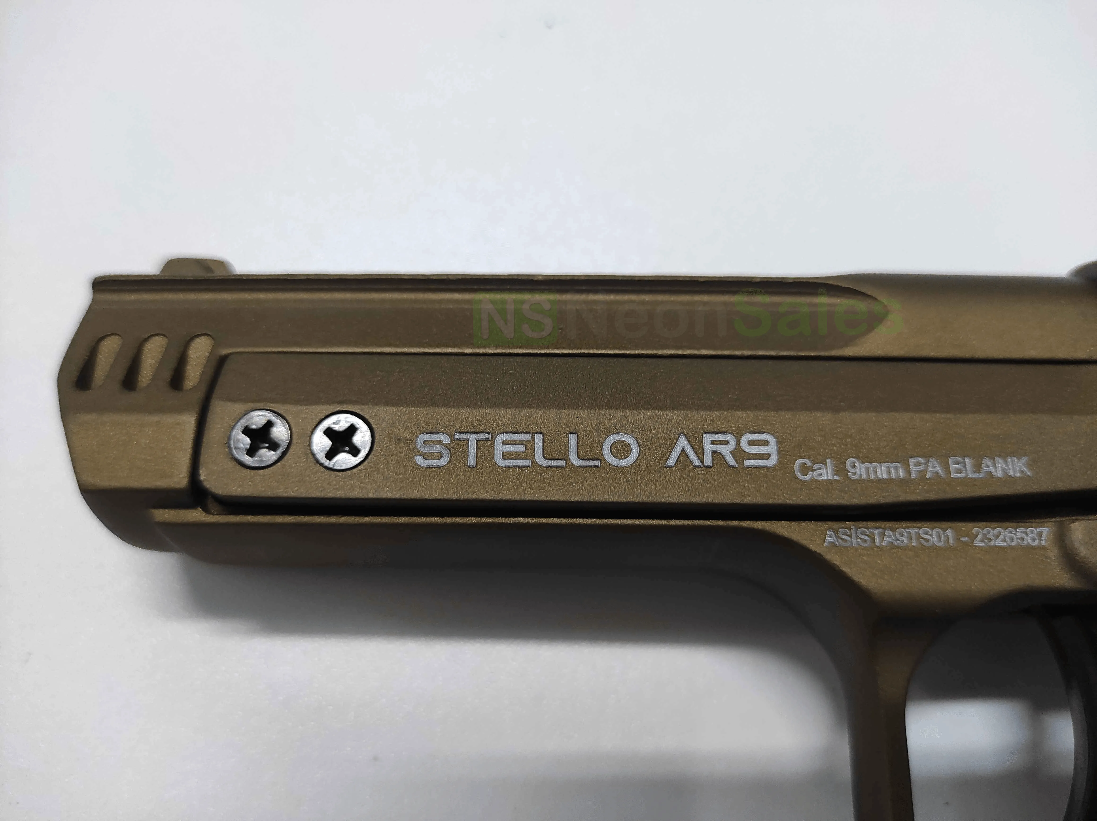 STELLO AR-9 BABY EAGLE BLANK GUN - BRONZE