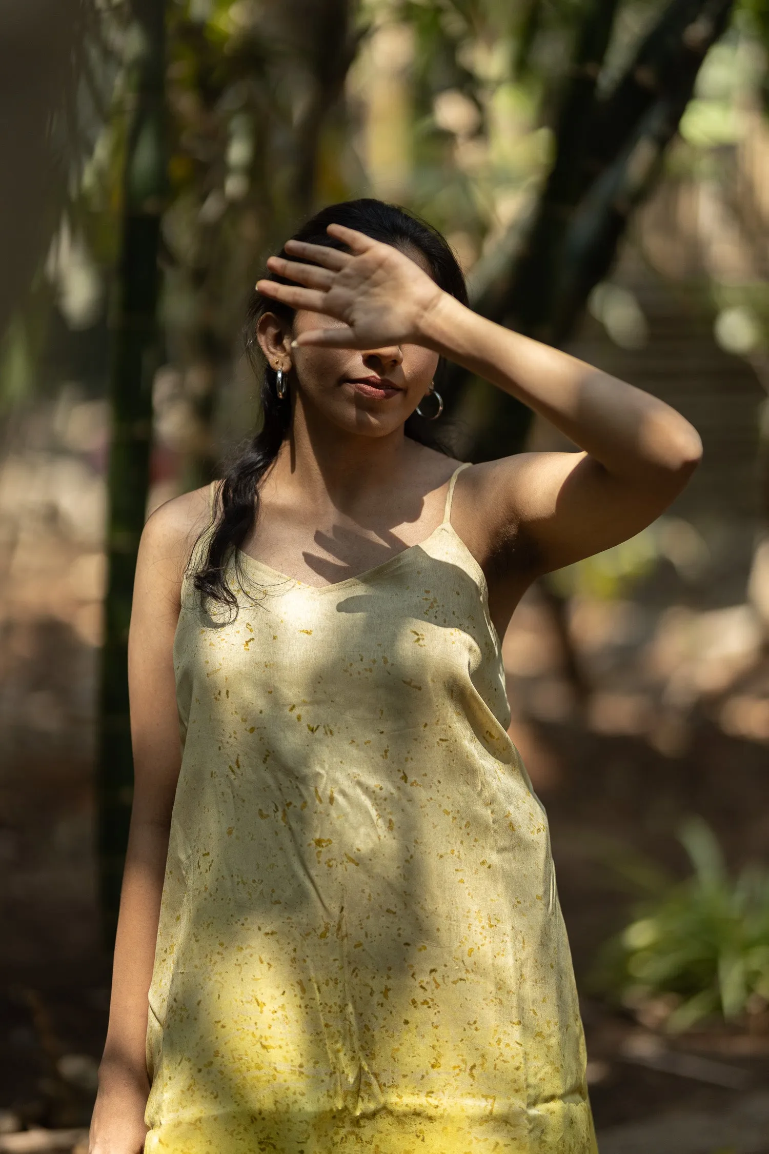 Studio Itiha Sustainable Modal Silk Sunflower Summer Dress