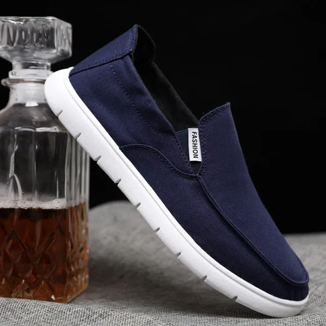 Stylish Dude Style Canvas Slip-ons