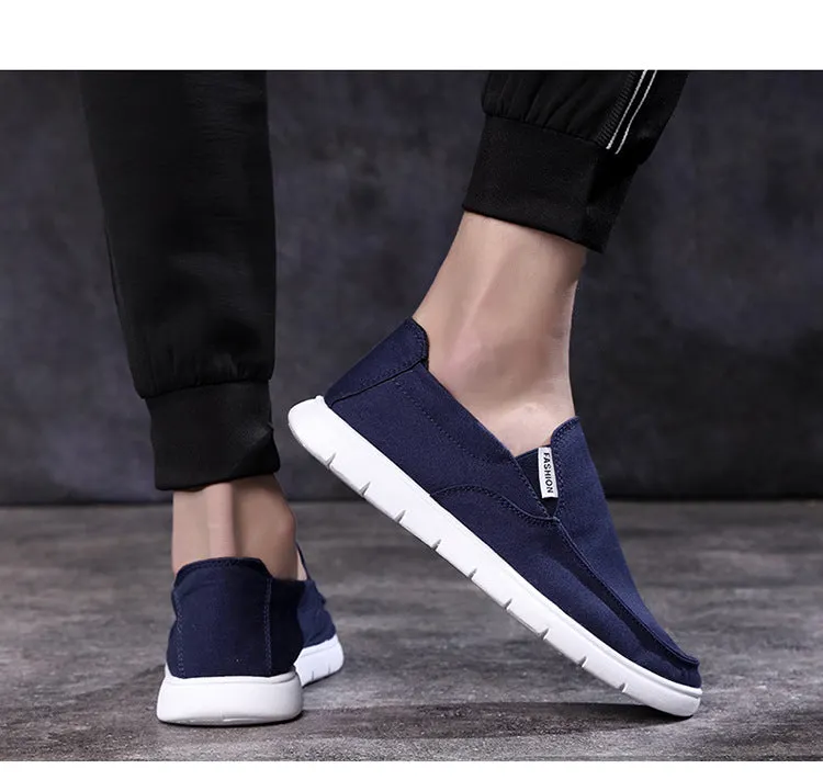 Stylish Dude Style Canvas Slip-ons