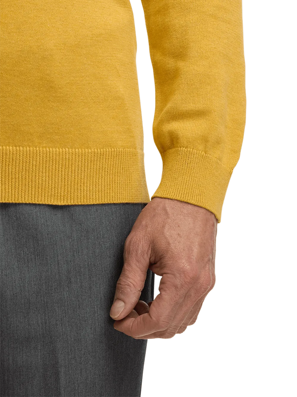 Supima Cotton Turtleneck - Mustard