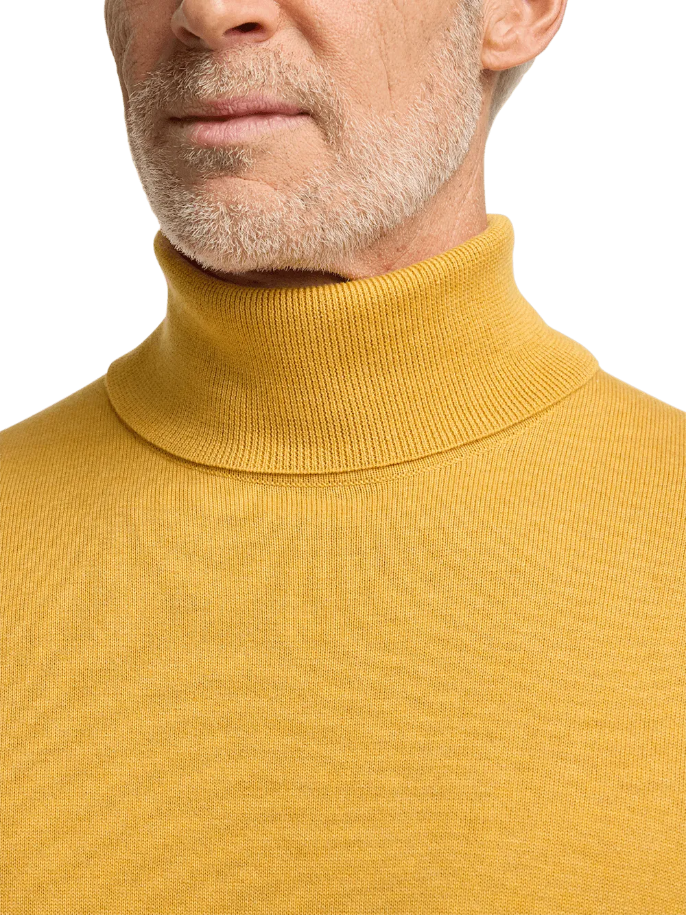 Supima Cotton Turtleneck - Mustard