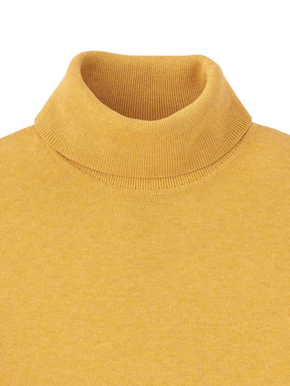 Supima Cotton Turtleneck - Mustard