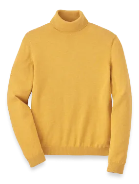 Supima Cotton Turtleneck - Mustard