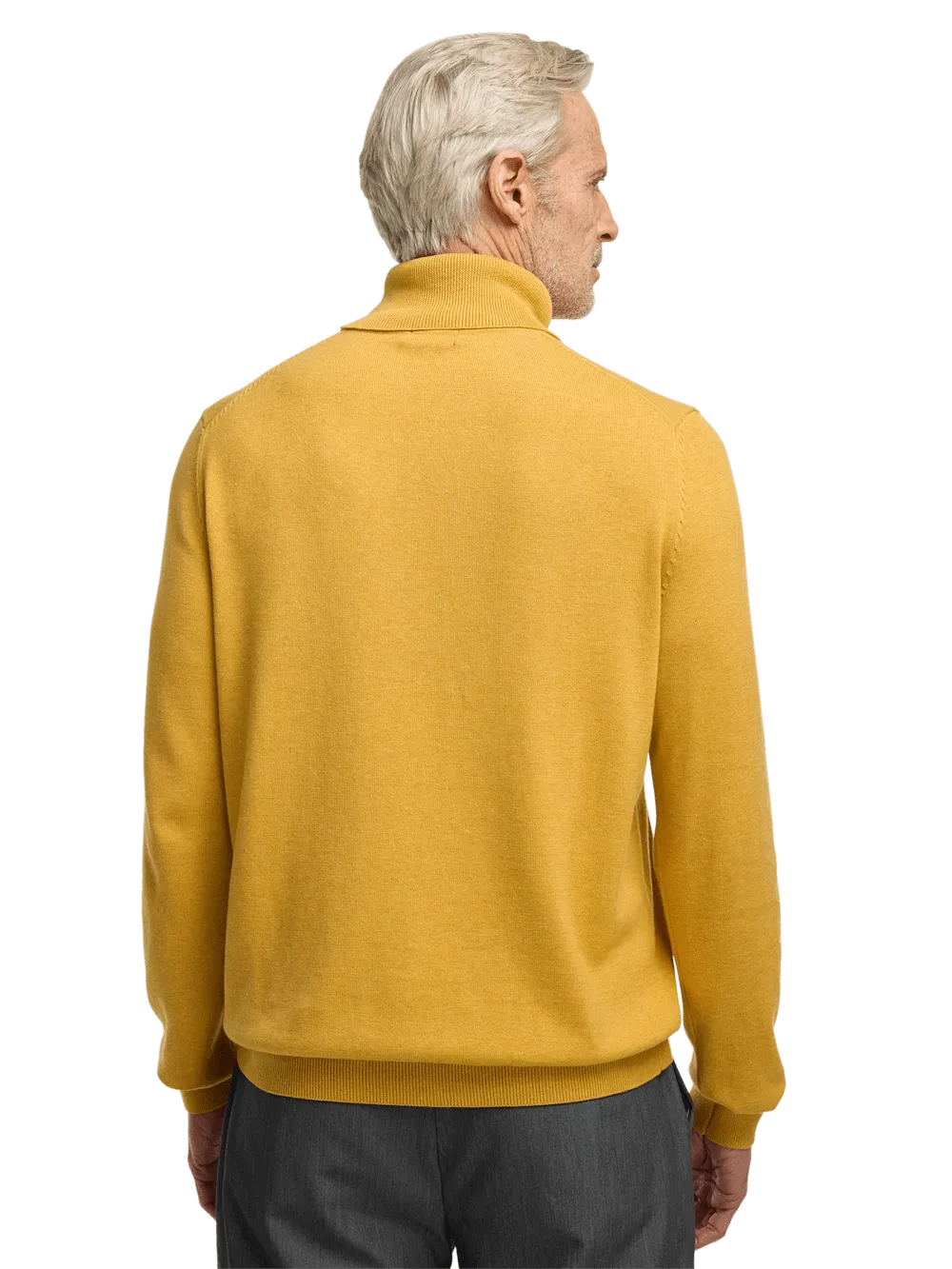 Supima Cotton Turtleneck - Mustard