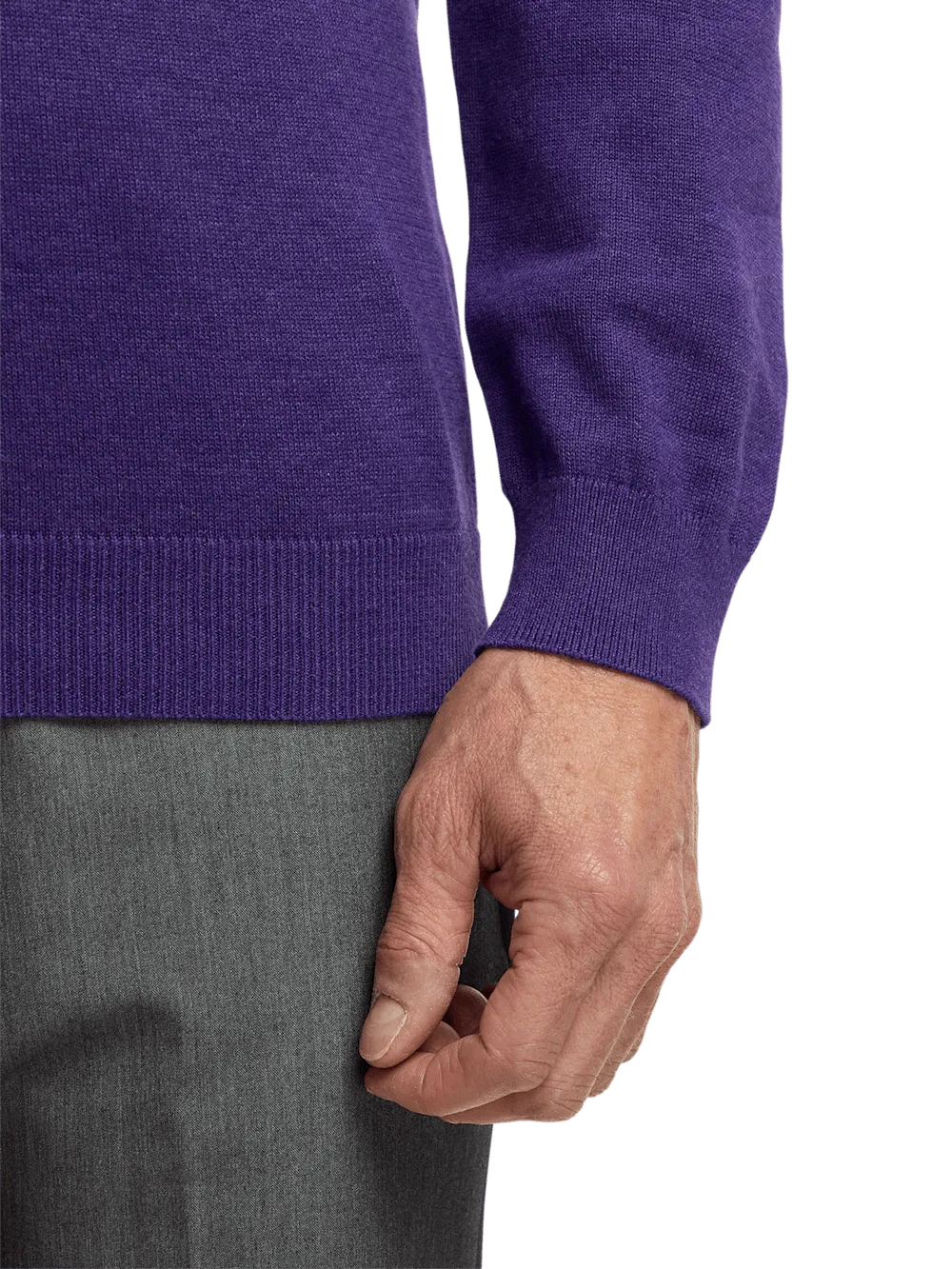 Supima Cotton Turtleneck - Purple