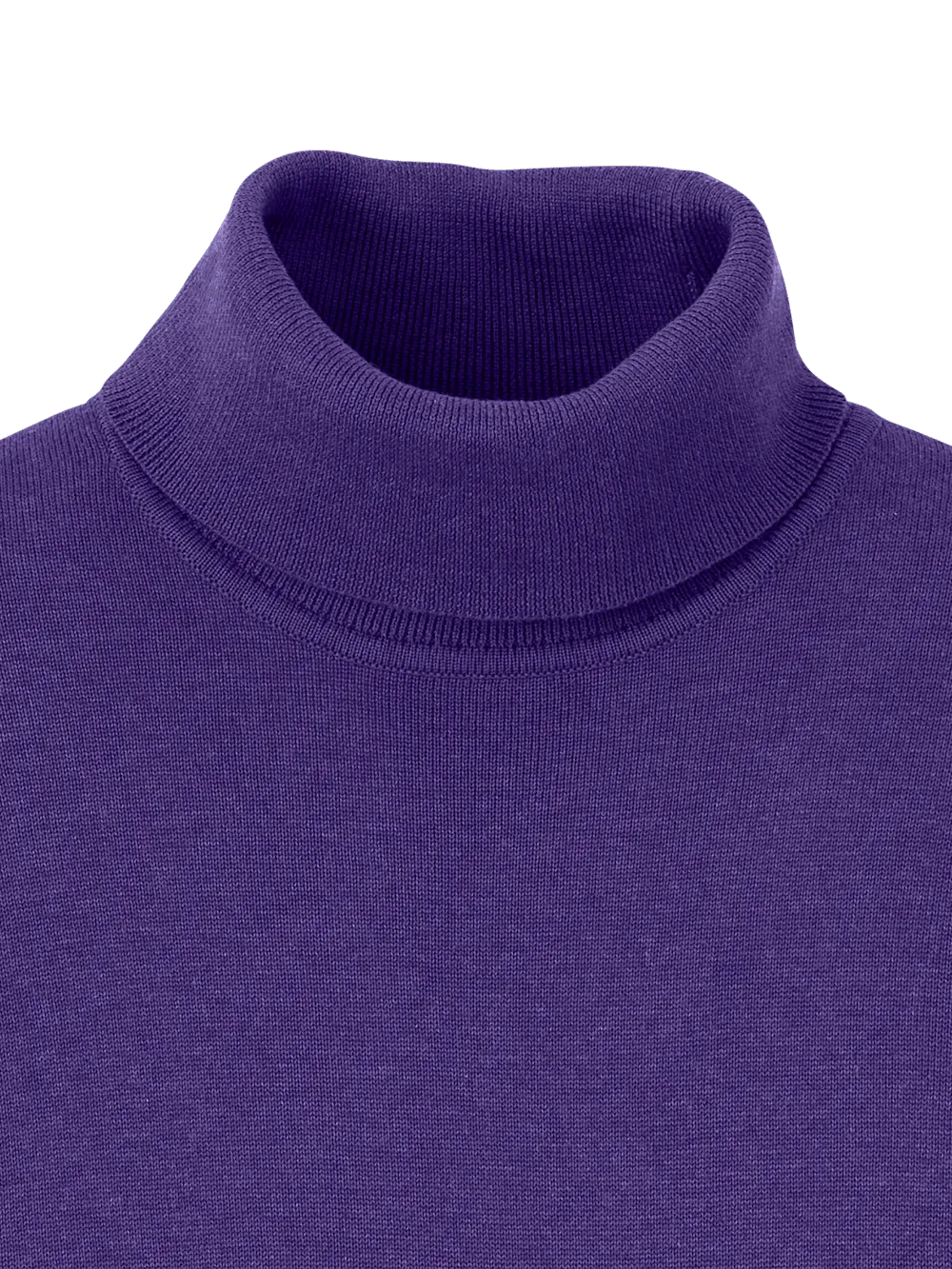 Supima Cotton Turtleneck - Purple