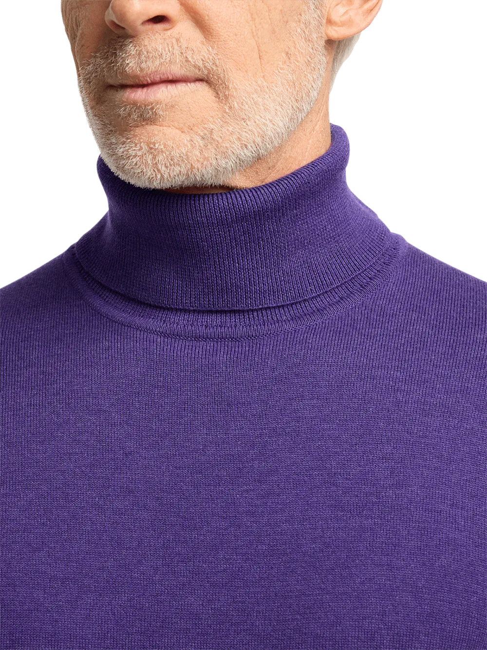 Supima Cotton Turtleneck - Purple