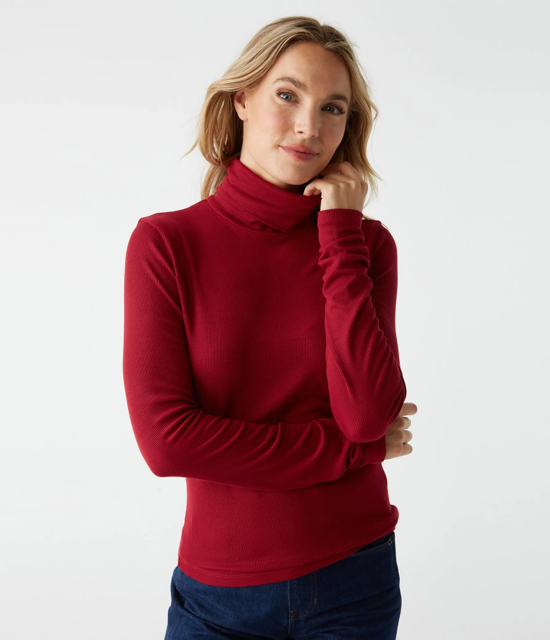 Tara Crop Turtleneck