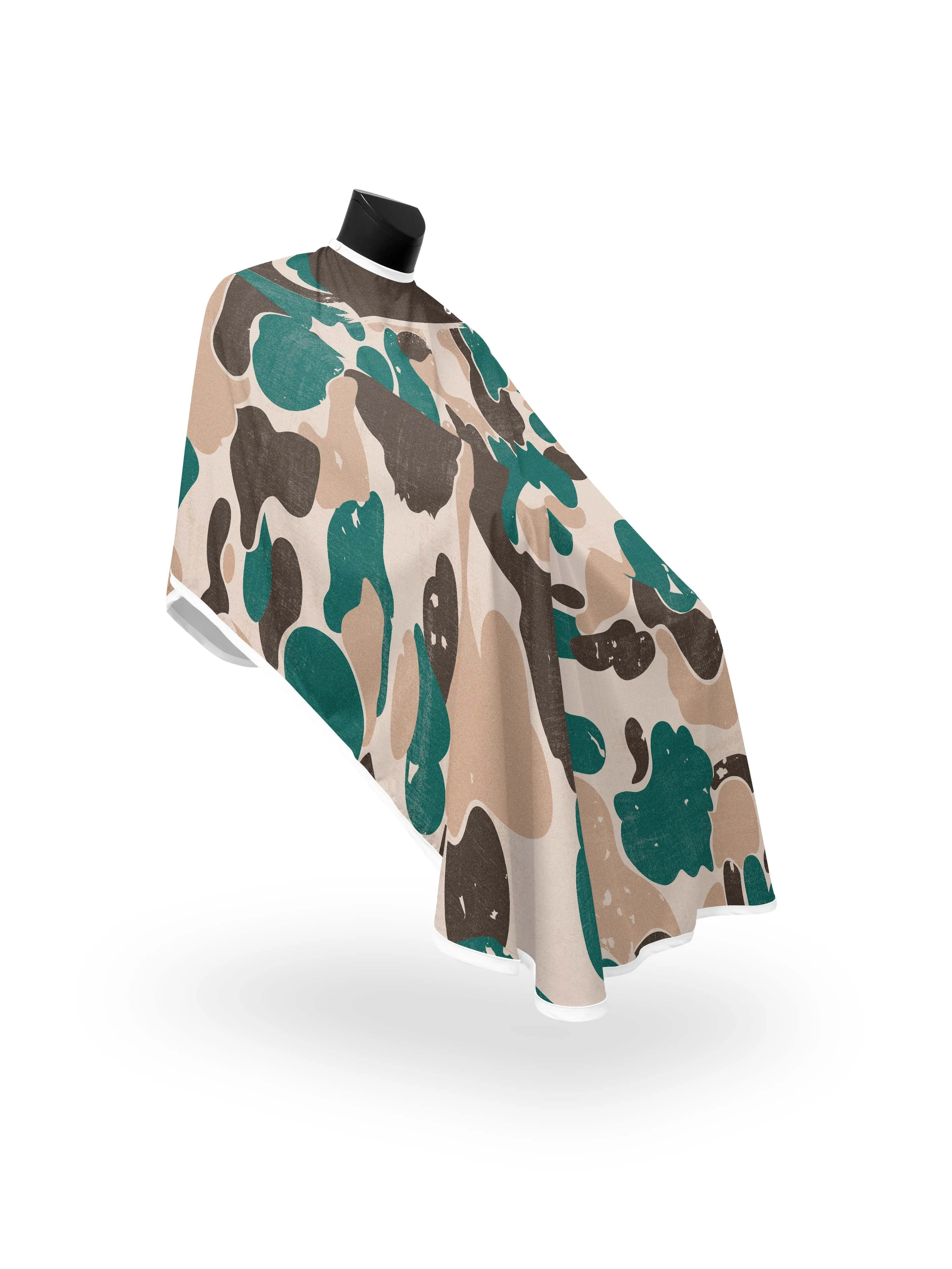 Teal Ash Distressed Camo PRO Cape