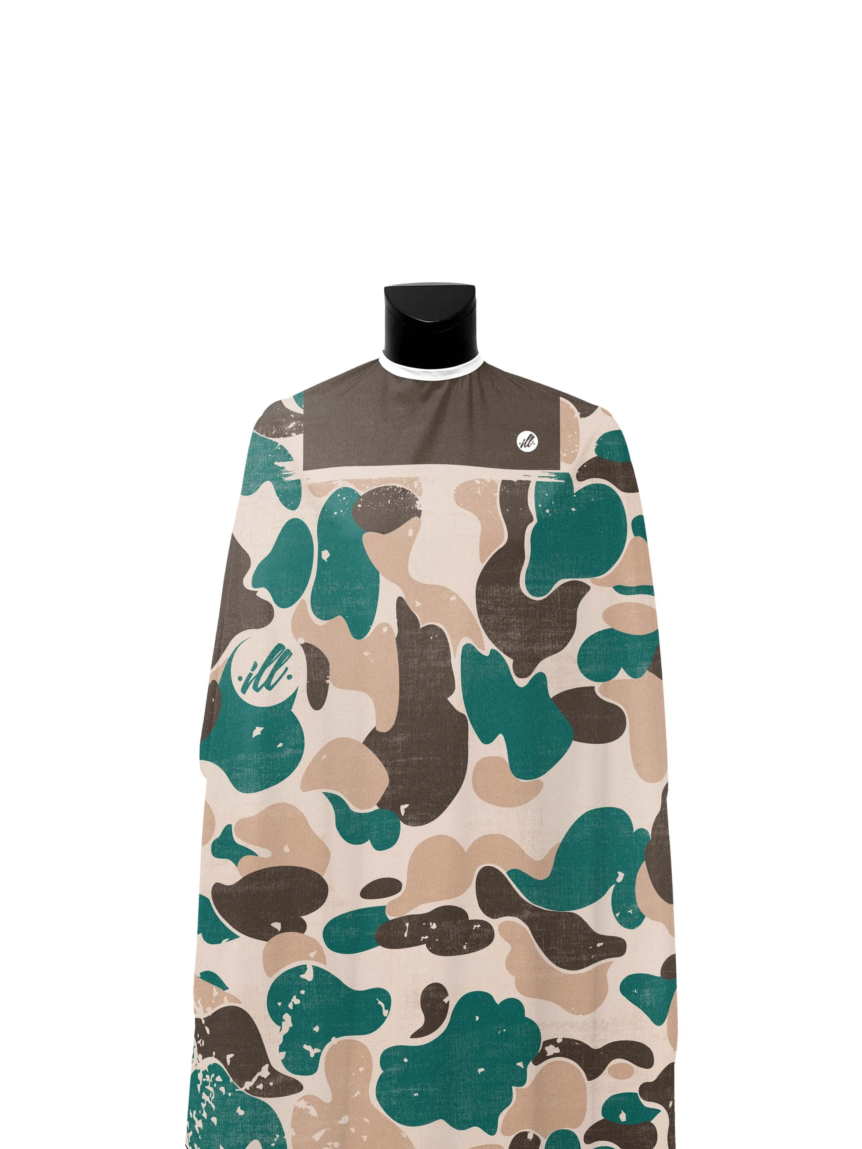 Teal Ash Distressed Camo PRO Cape