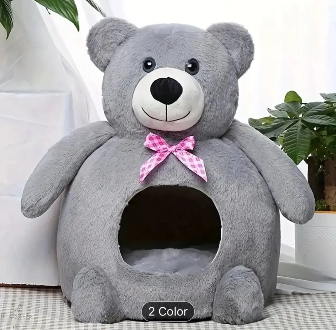 Teddy Bear Cat Bed Cave