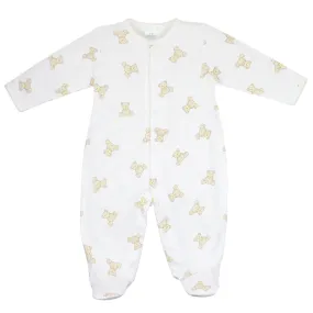 Teddy Bear Printed Footie | Baby Unisex