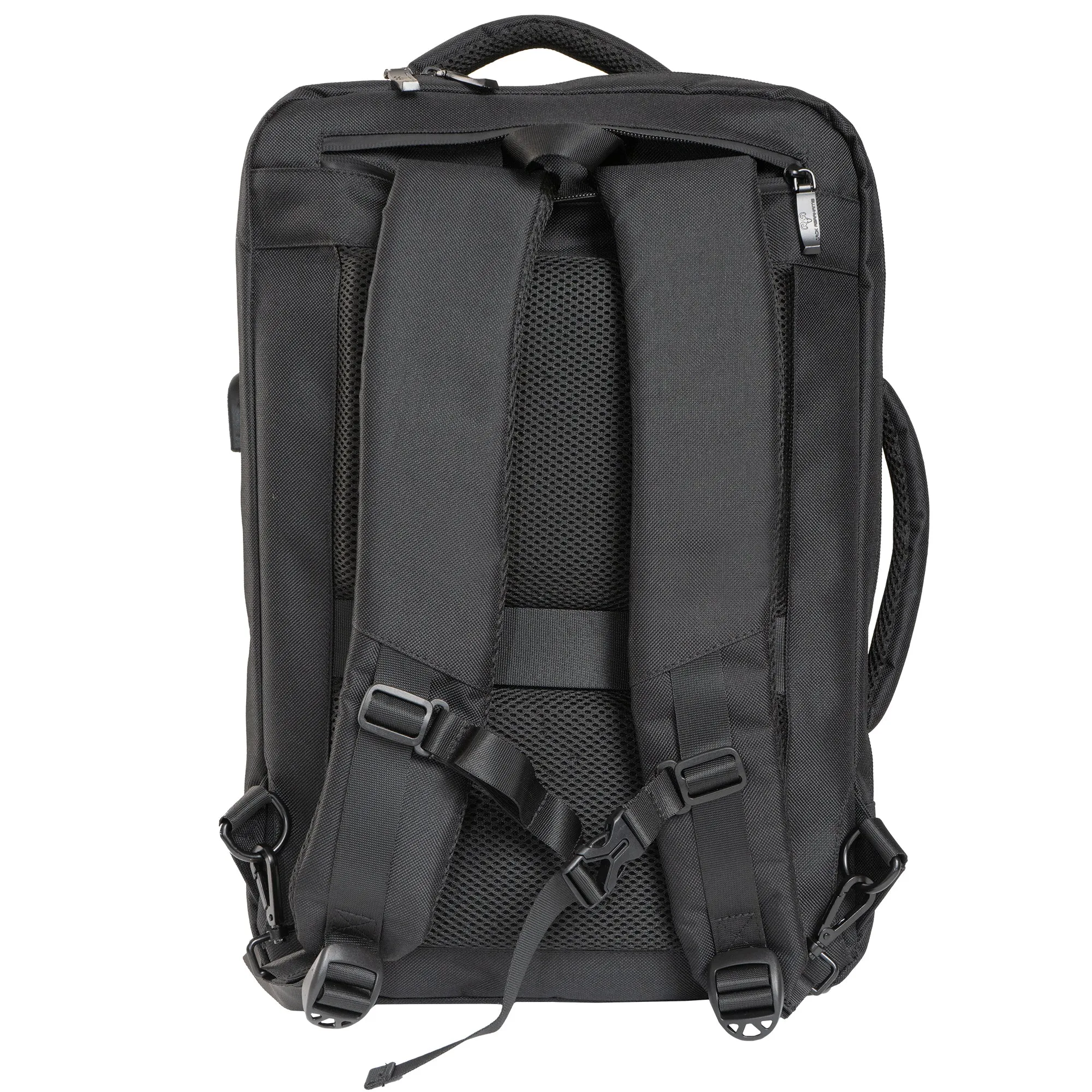 The Bristol | 19-In Textured Convertible Travel Backpack with USB Port