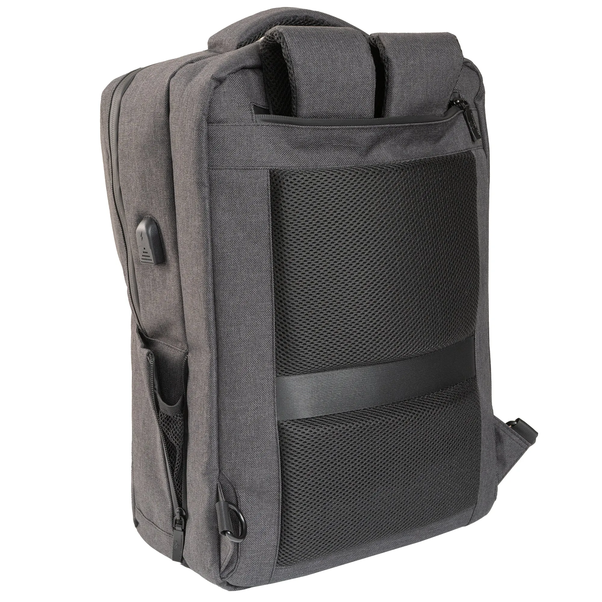 The Bristol | 19-In Textured Convertible Travel Backpack with USB Port