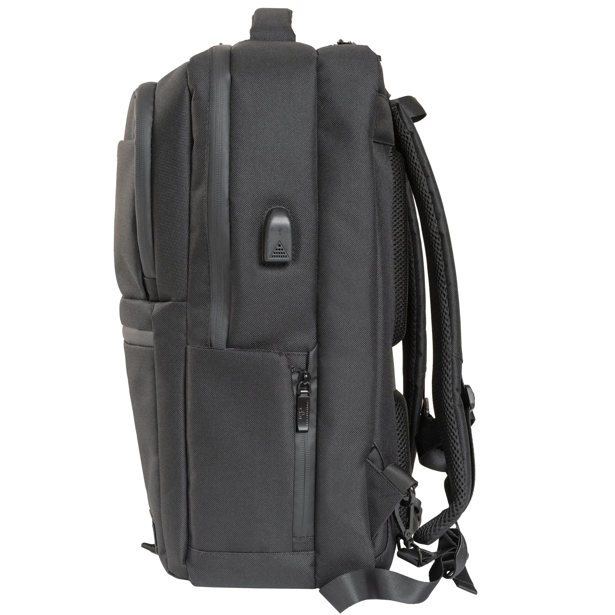 The Bristol | 19-In Textured Convertible Travel Backpack with USB Port