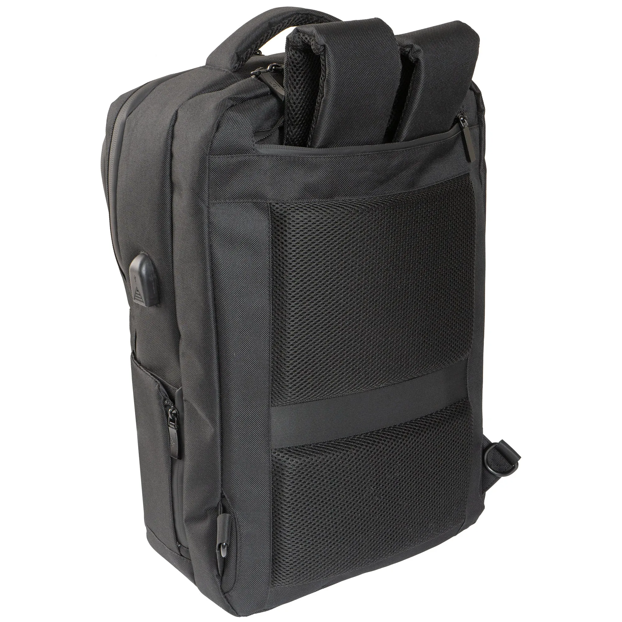 The Bristol | 19-In Textured Convertible Travel Backpack with USB Port