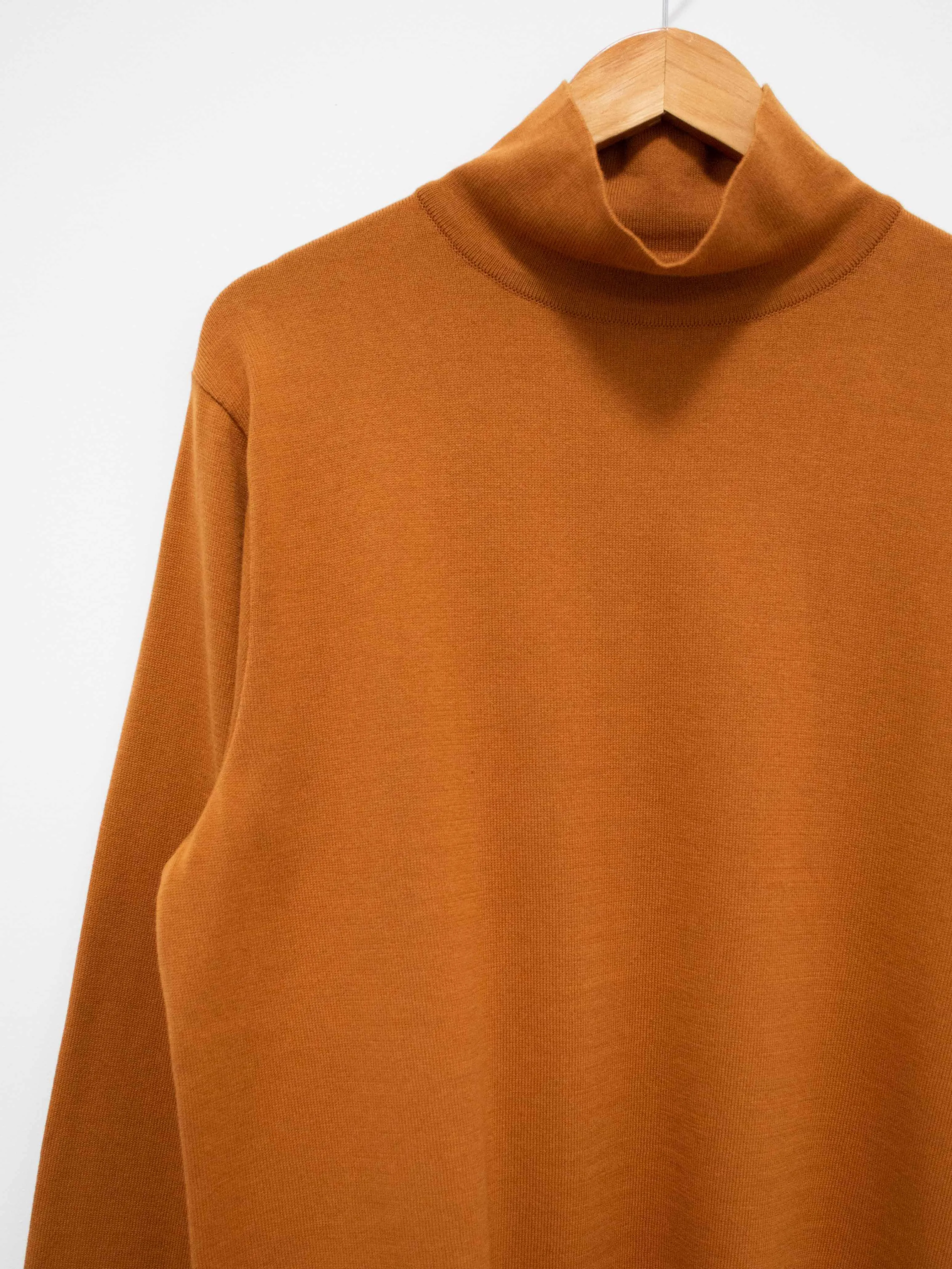 Turtleneck Knit Shirt - Brown Gold