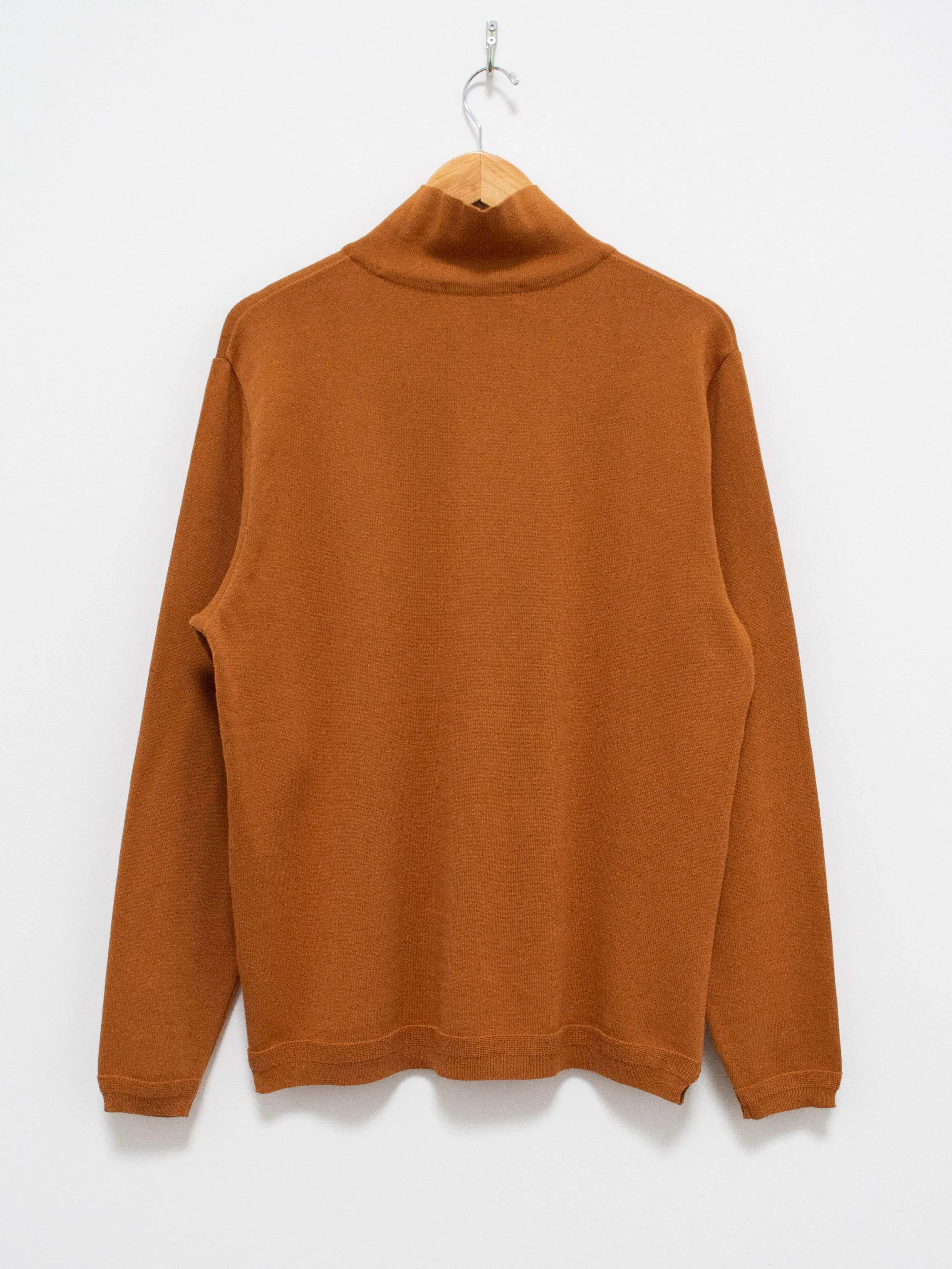 Turtleneck Knit Shirt - Brown Gold