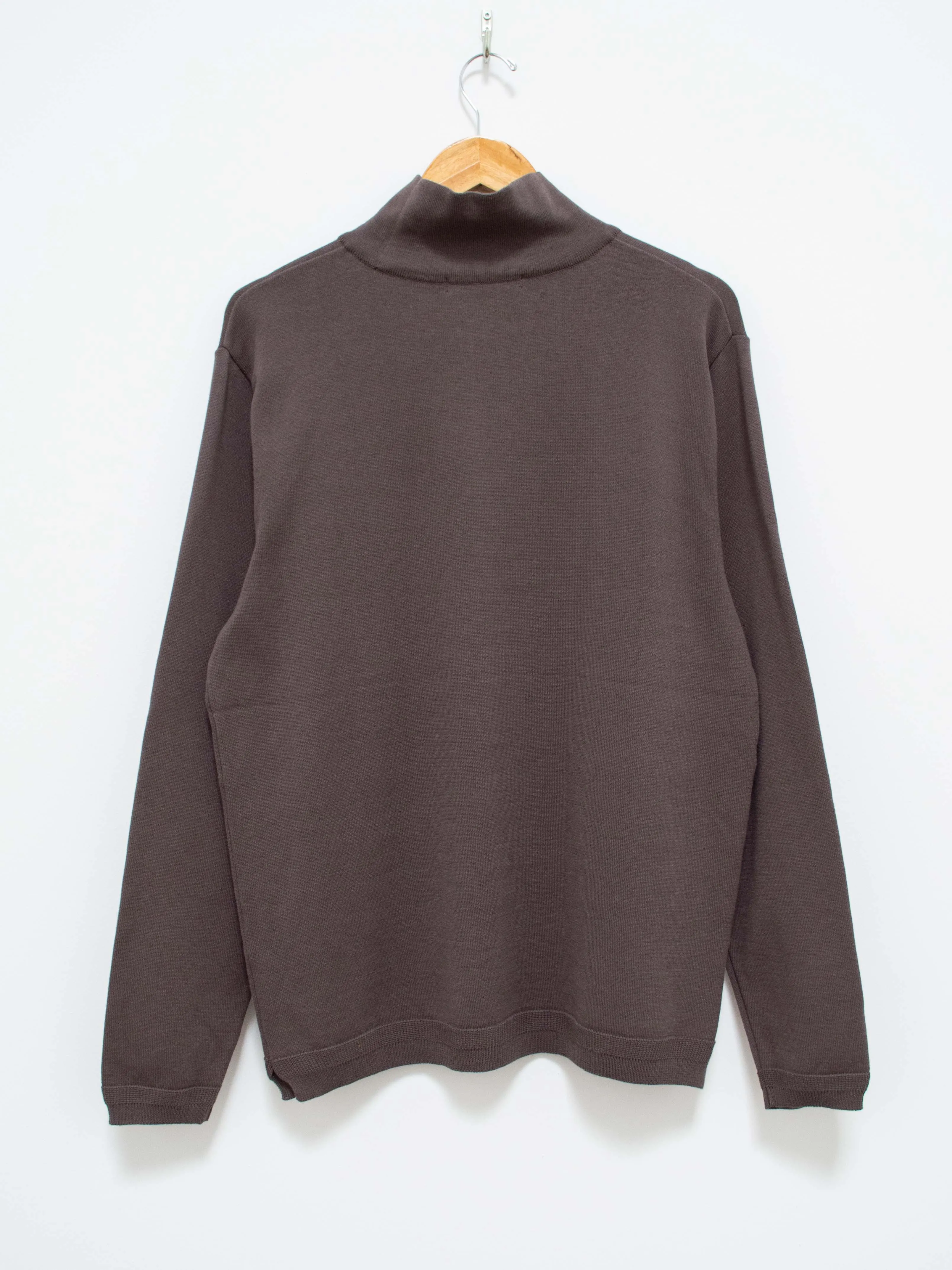 Turtleneck Knit Shirt - Charcoal