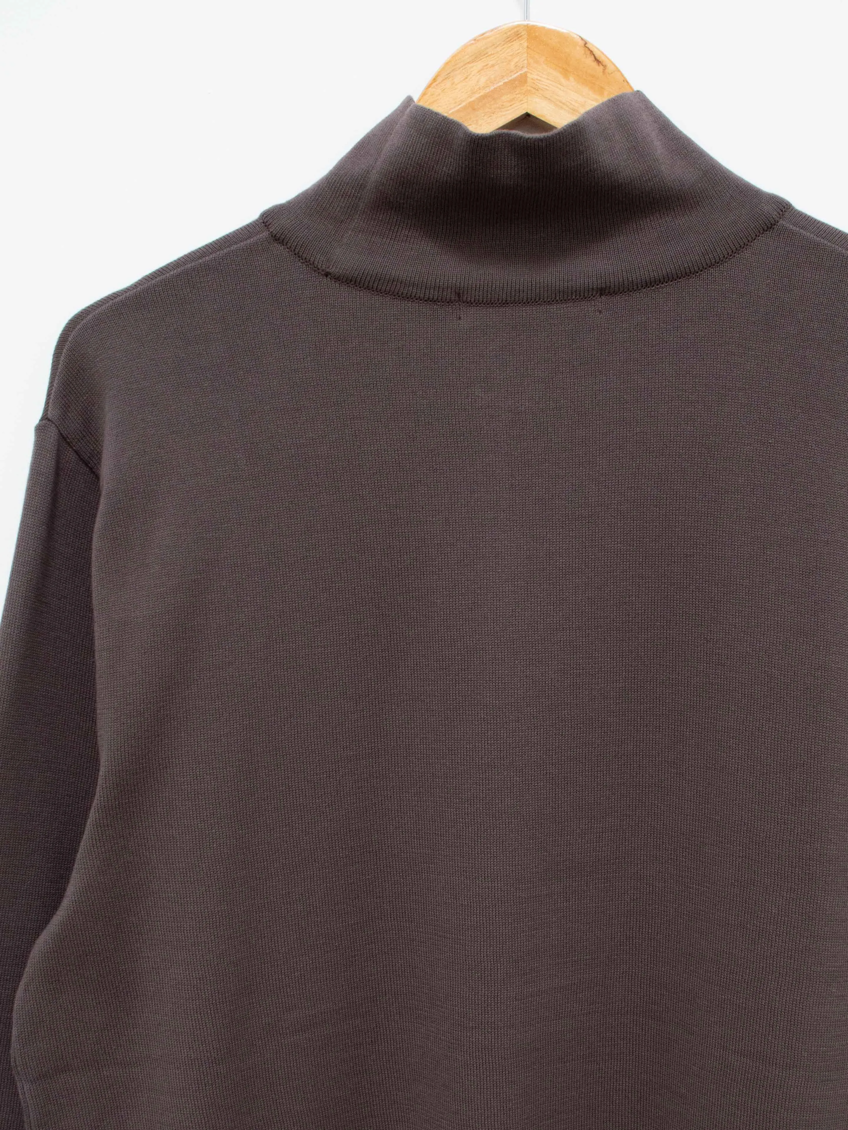 Turtleneck Knit Shirt - Charcoal