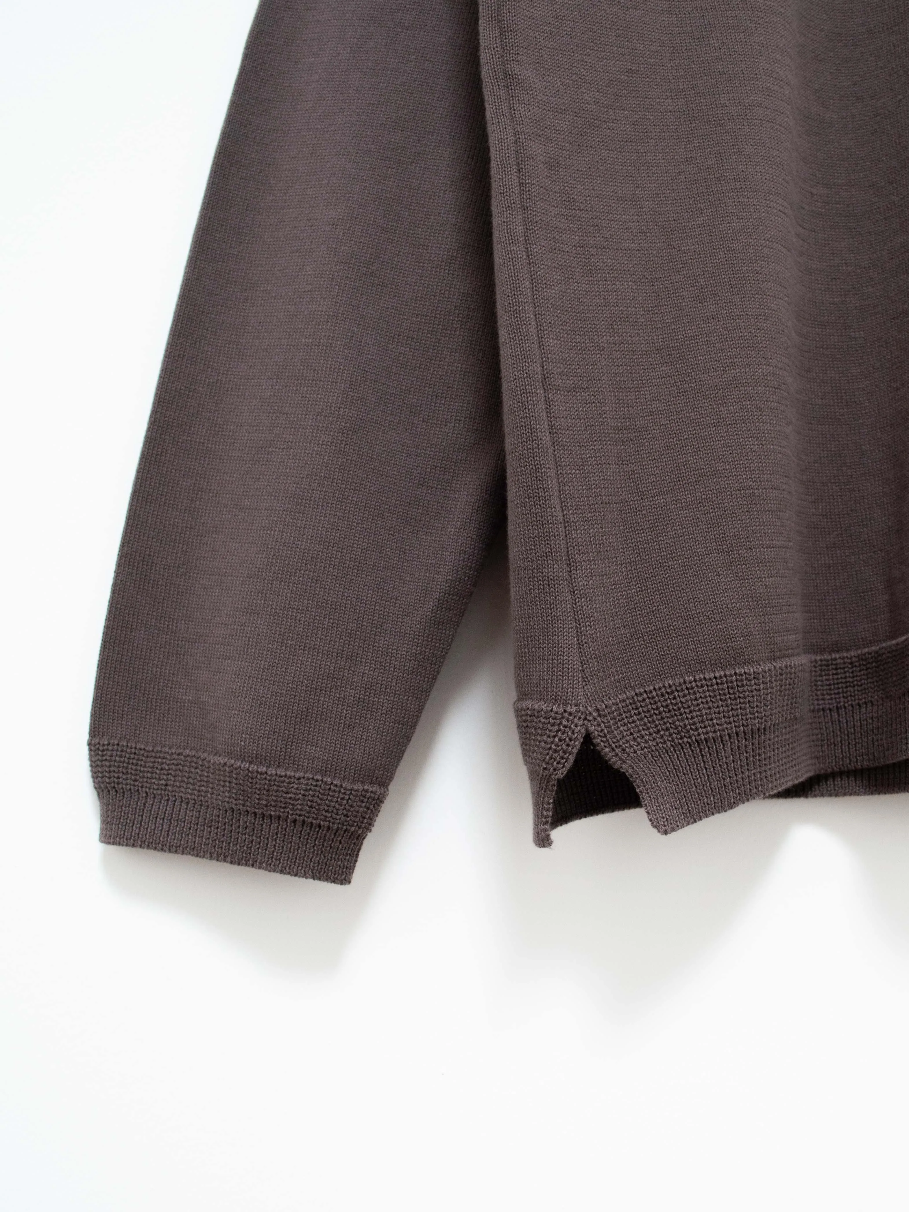 Turtleneck Knit Shirt - Charcoal