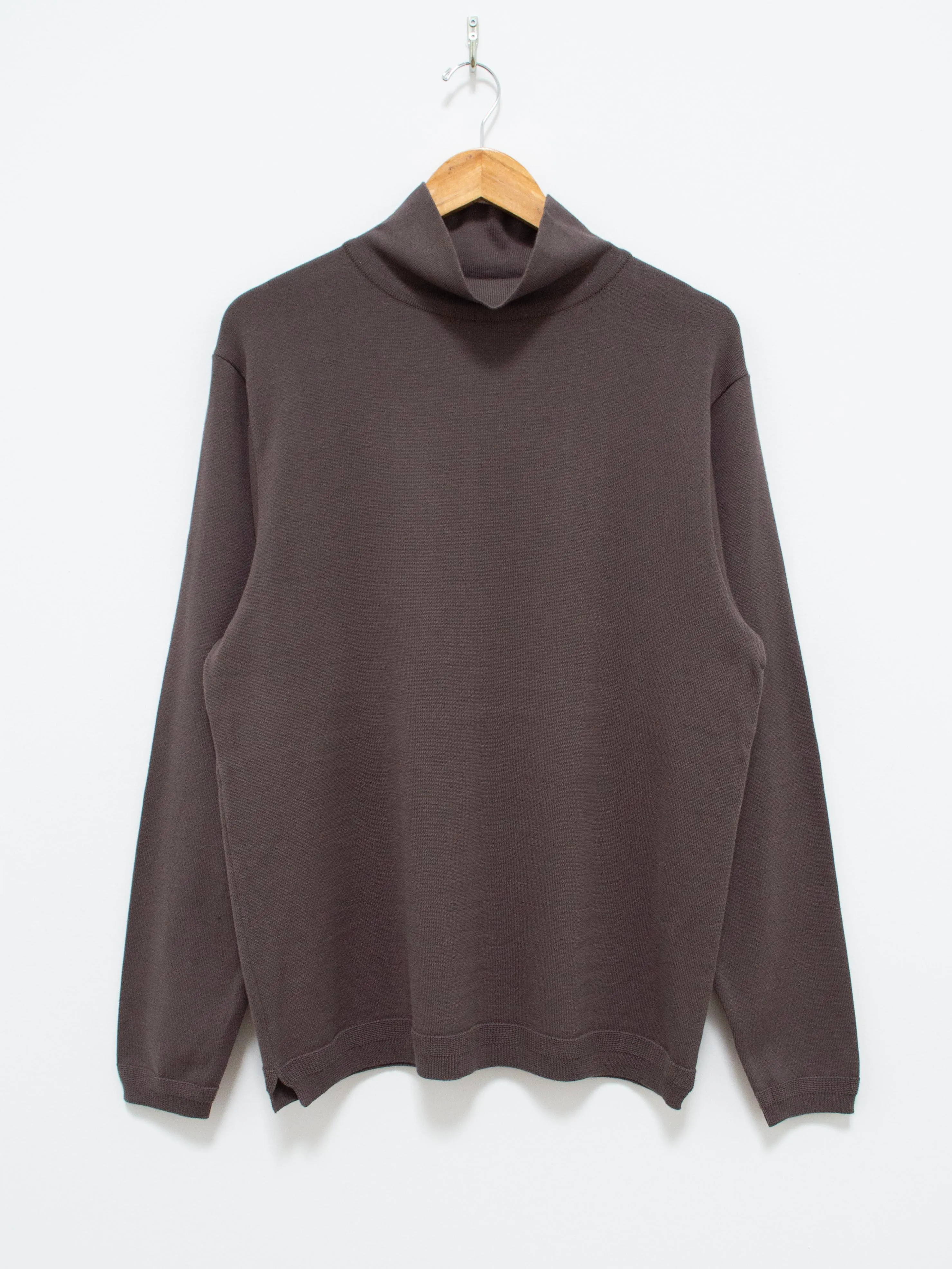 Turtleneck Knit Shirt - Charcoal