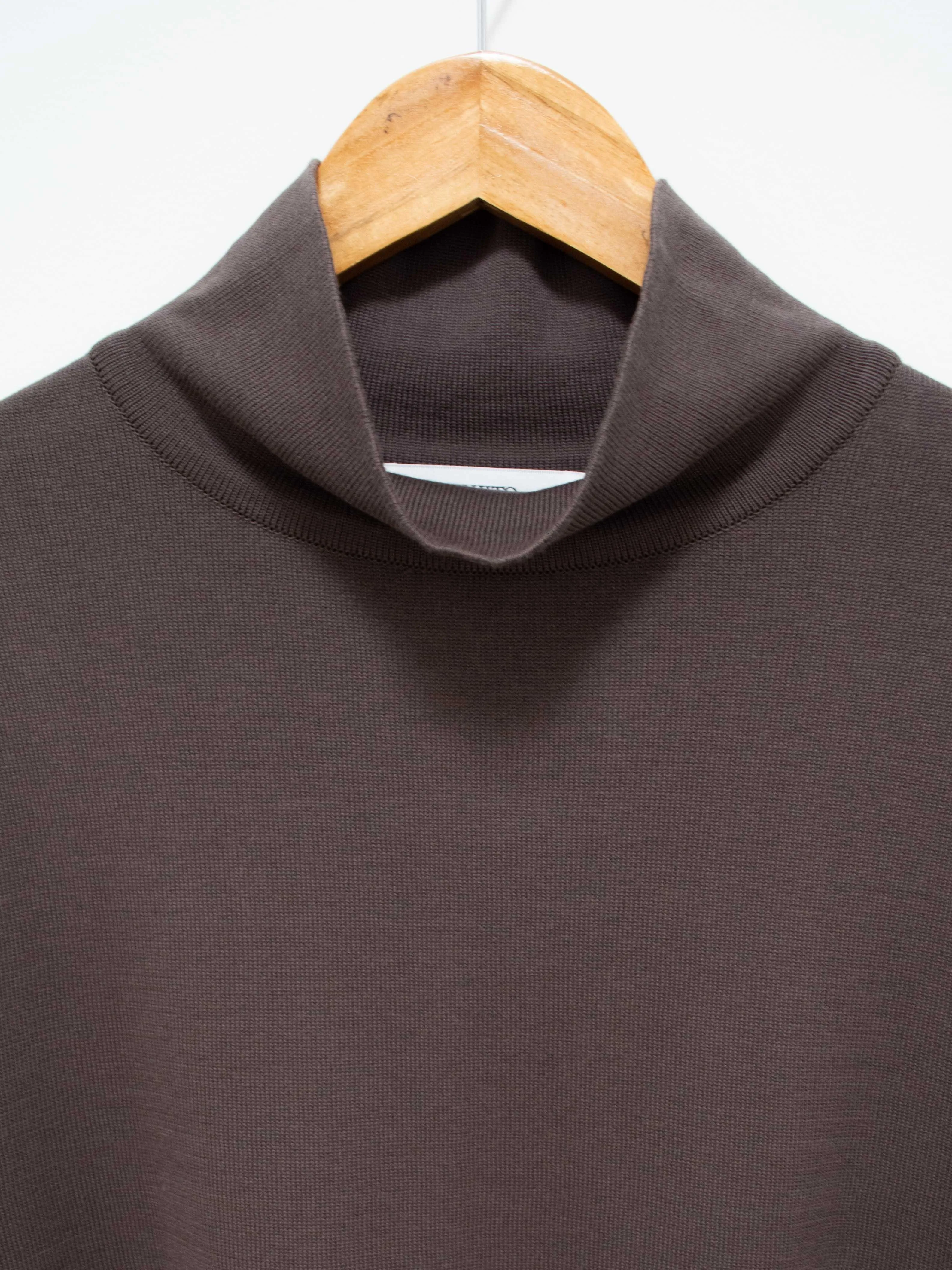 Turtleneck Knit Shirt - Charcoal