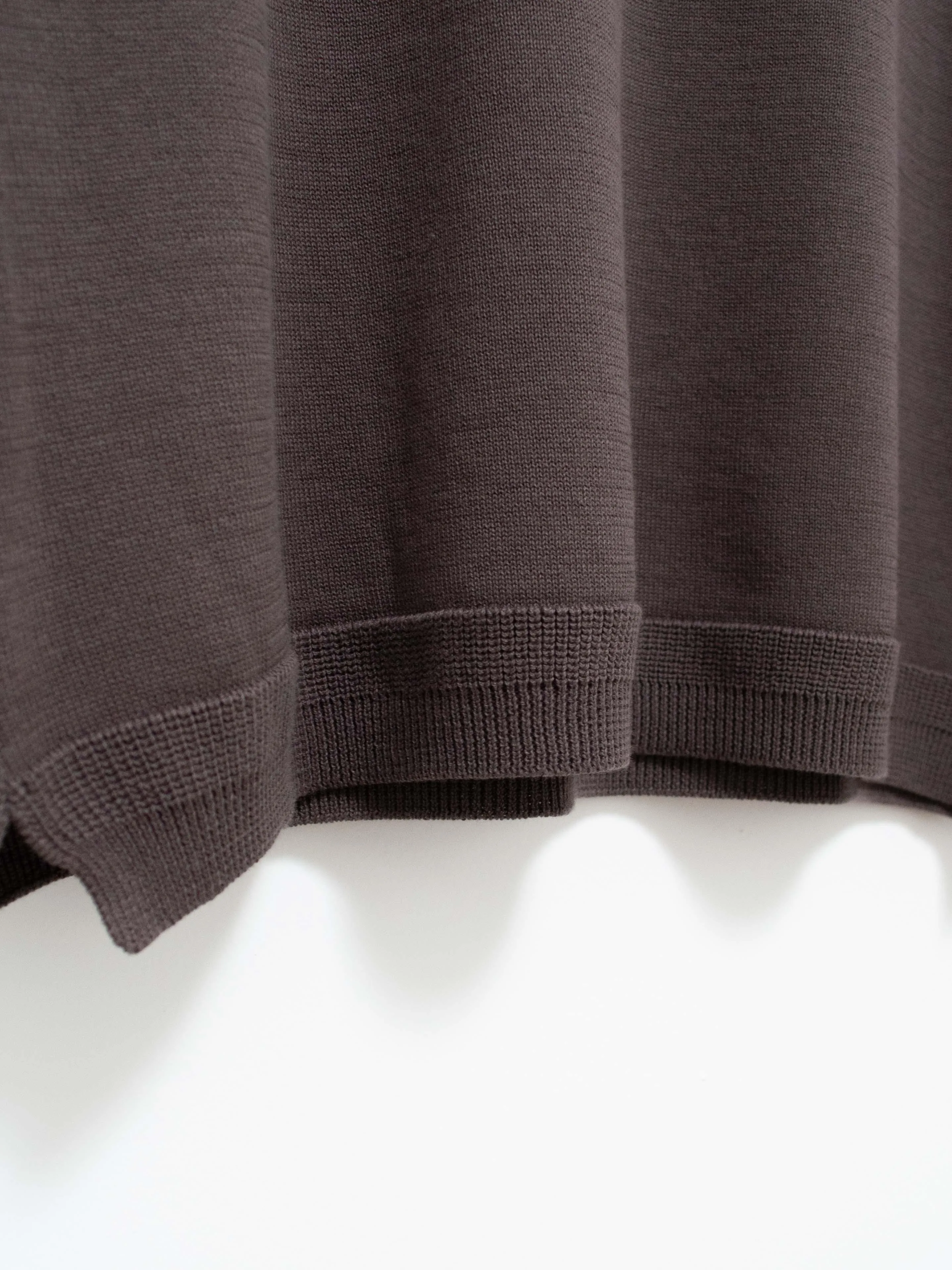 Turtleneck Knit Shirt - Charcoal