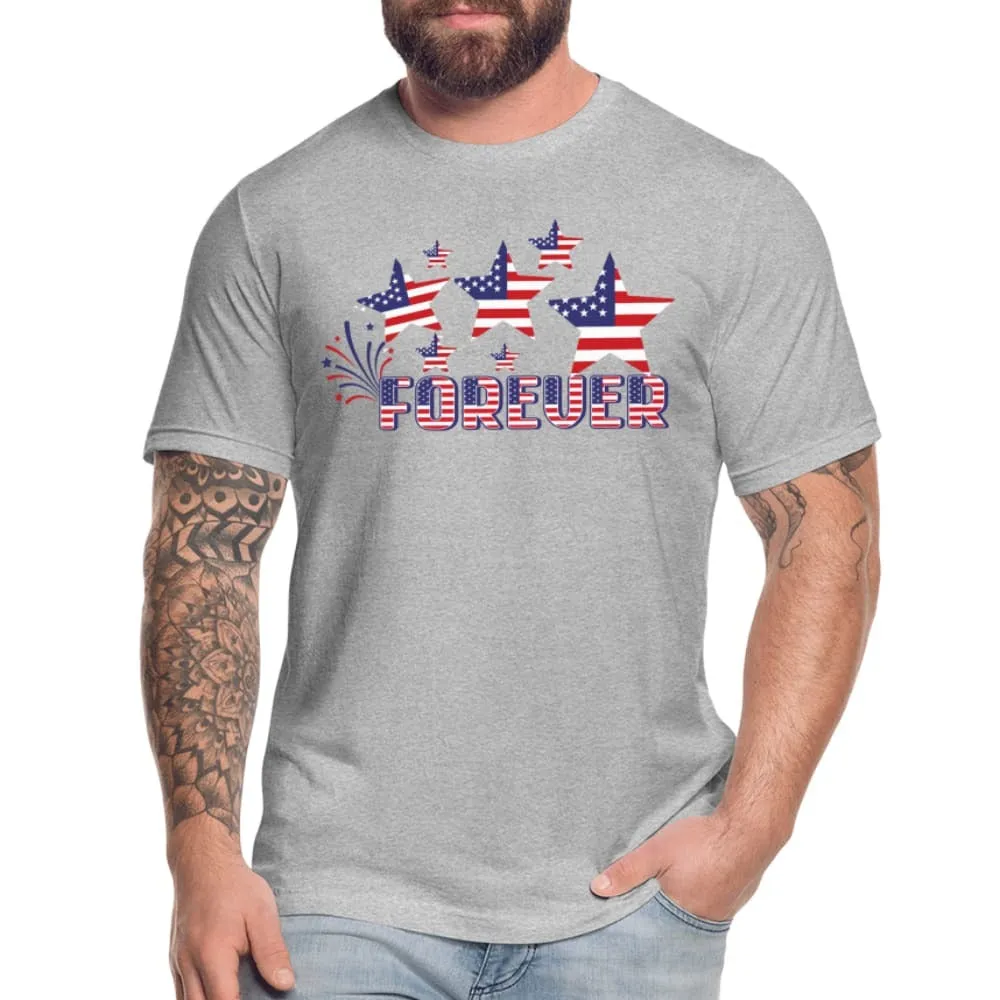 Uniquely You Stars and Stripes T-Shirt / 4th of July / American Flag / USA Forever Tees - 64841