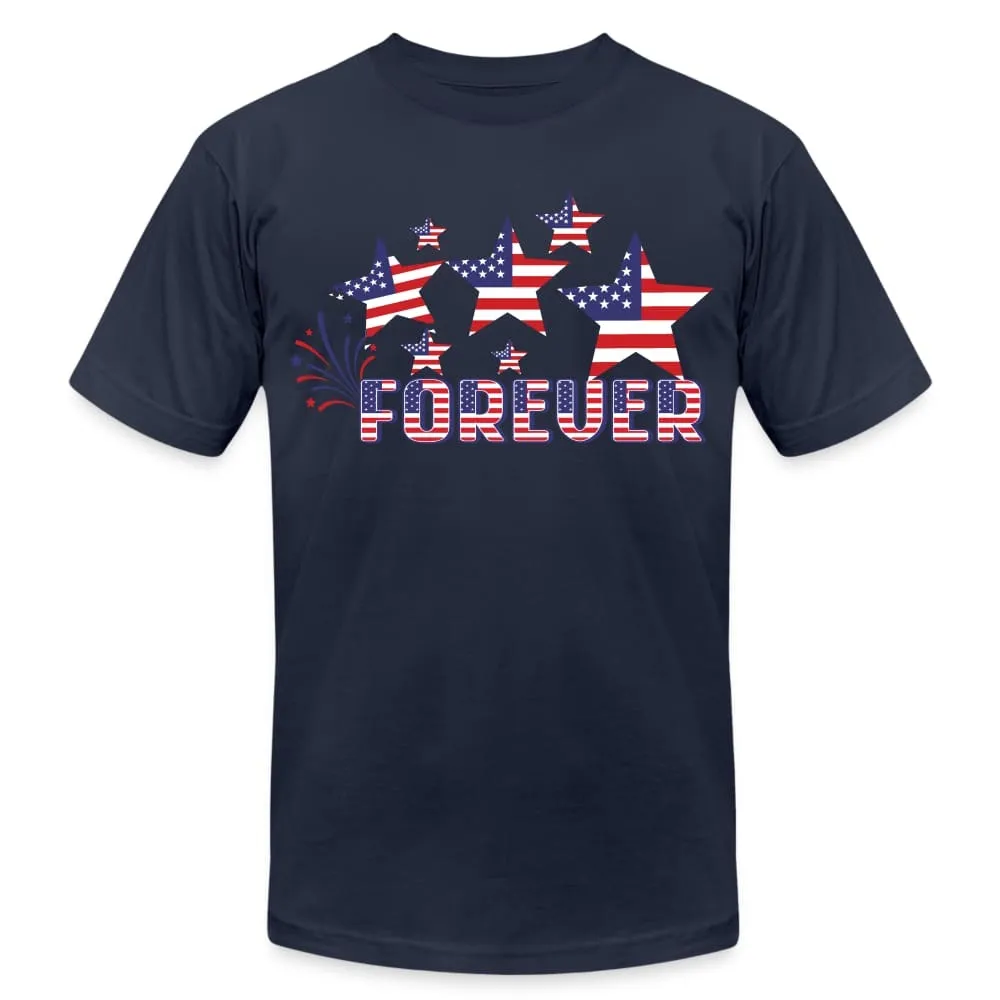 Uniquely You Stars and Stripes T-Shirt / 4th of July / American Flag / USA Forever Tees - 64841