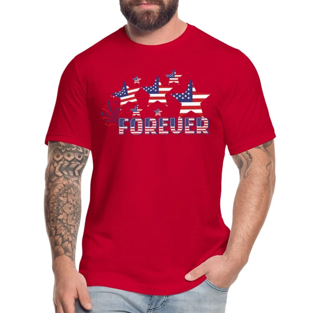 Uniquely You Stars and Stripes T-Shirt / 4th of July / American Flag / USA Forever Tees - 64841