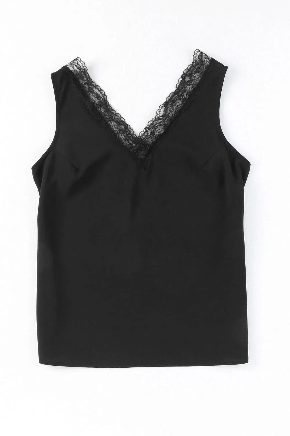 V Neck Lace Splicing Casual Open Back Sleeveless Shirt | Sexy, Breezy, and Damn Stylish 😏💖