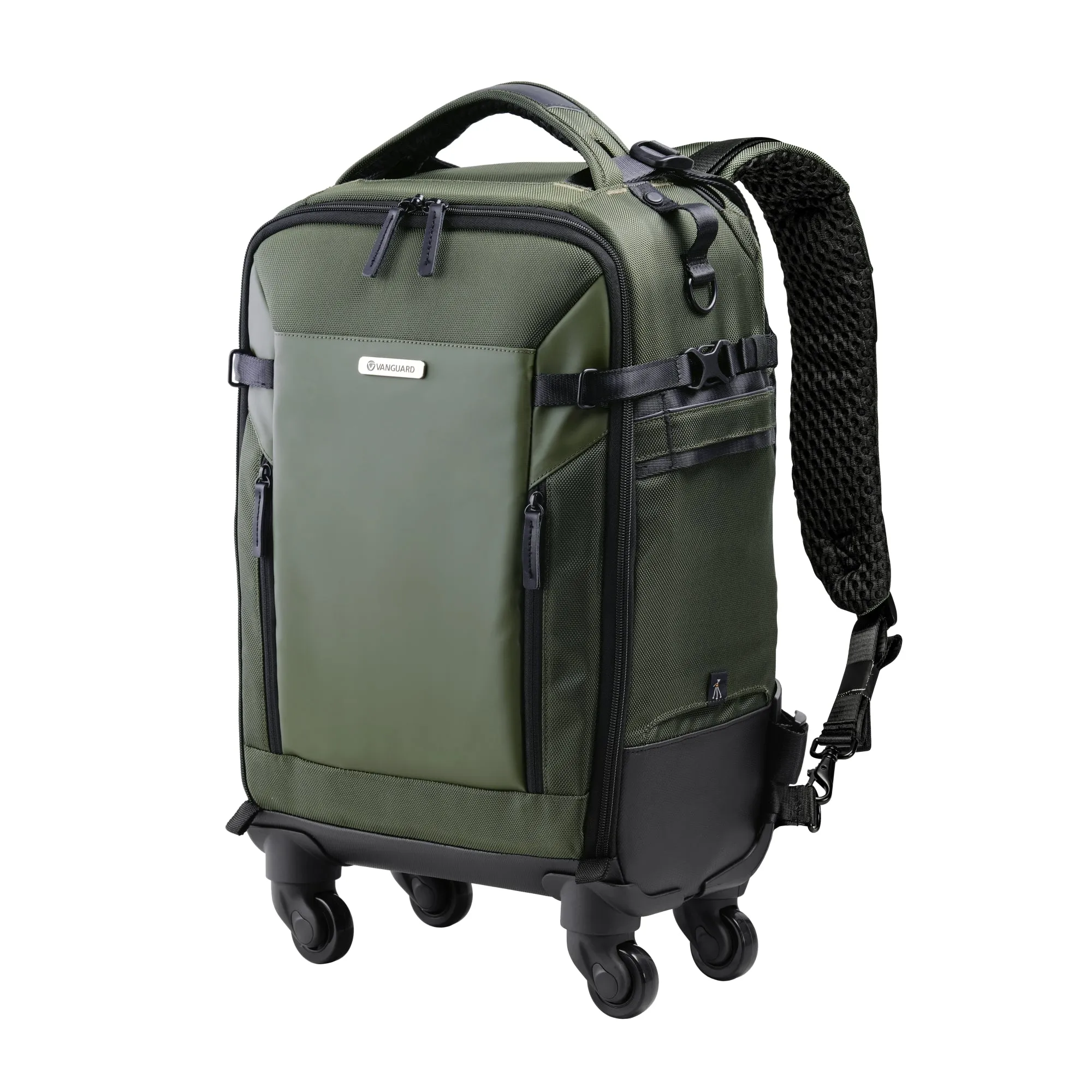 VEO Select 55BT GR - 22 Litre 4-wheel Roller Case/Backpack - Green