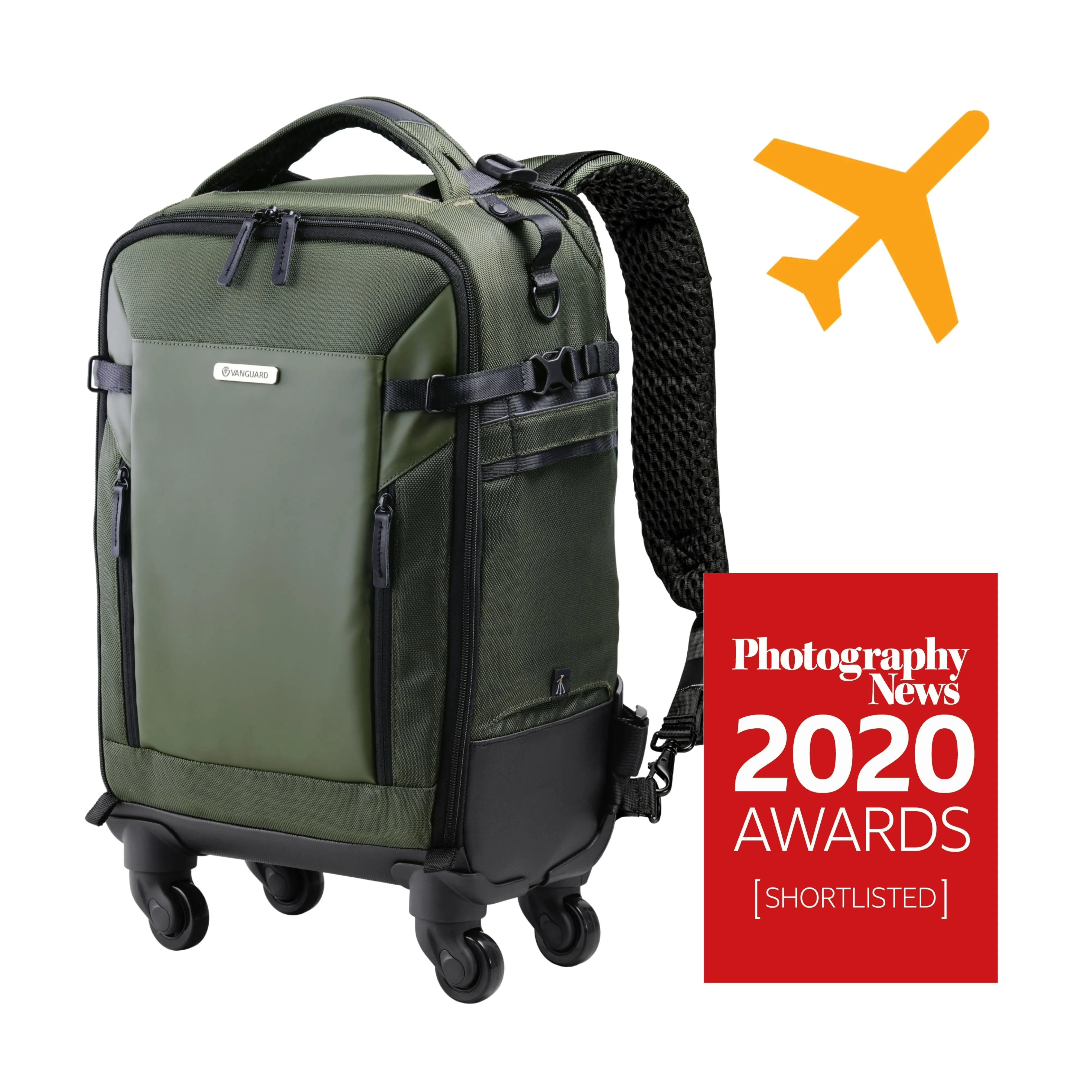 VEO Select 55BT GR - 22 Litre 4-wheel Roller Case/Backpack - Green