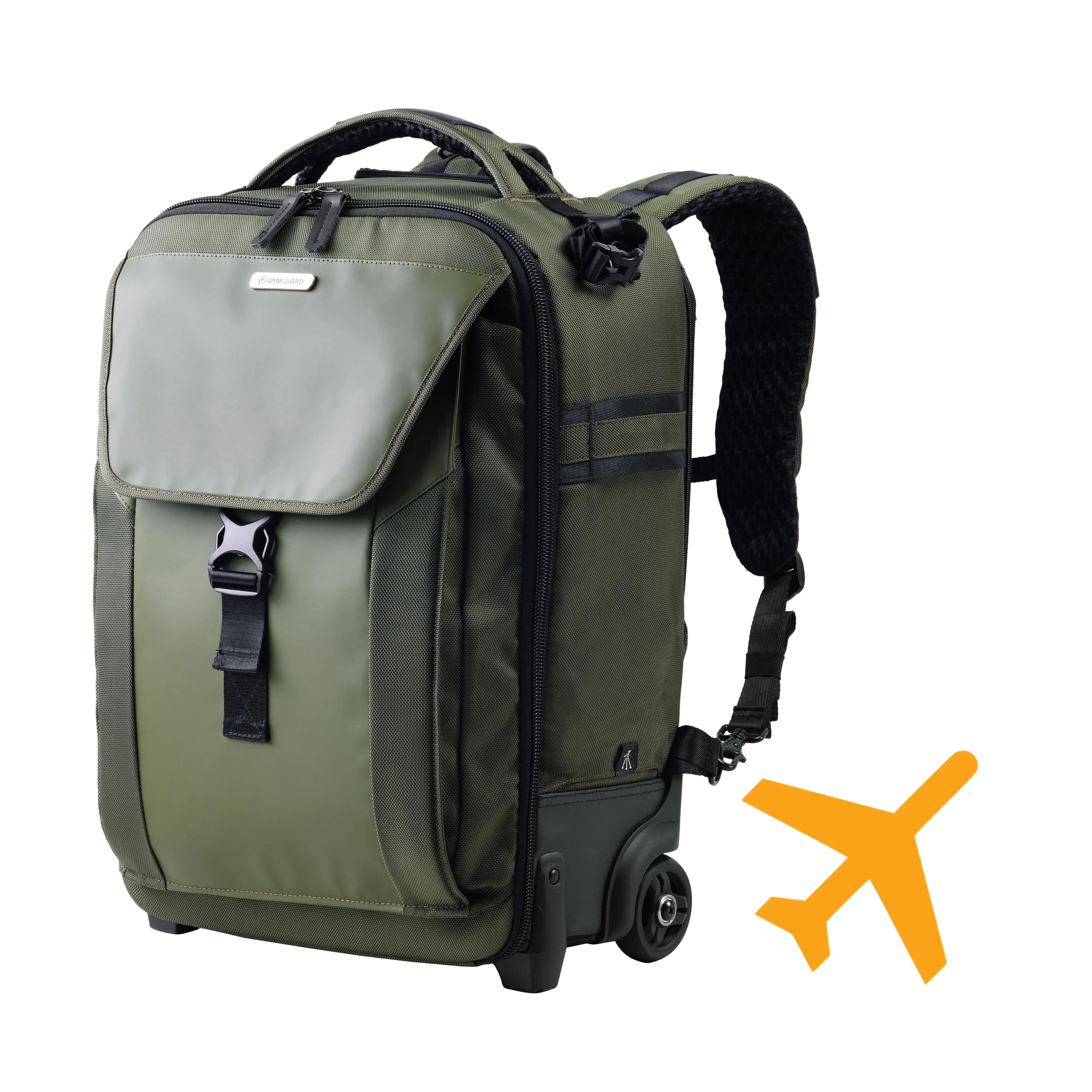 VEO Select 59T GR - 26 Litre 2 Wheel Roller Case/Backpack - Green